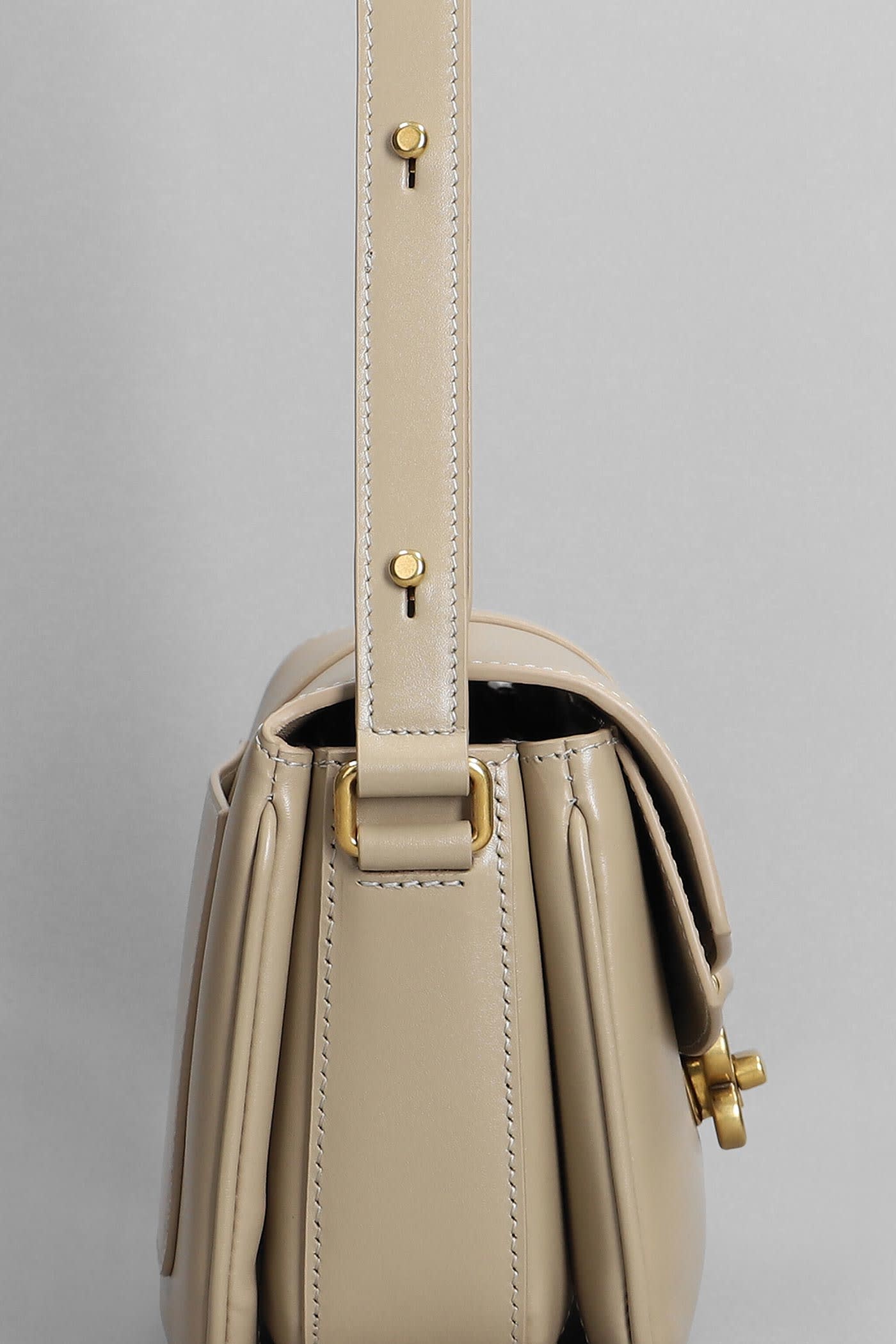 【送料&関税込】Balenciaga Lady Flap Shoulder Bag In Taupe L Balenciaga Lady Flap Shoulder Bag In Taupe Leather | italist
