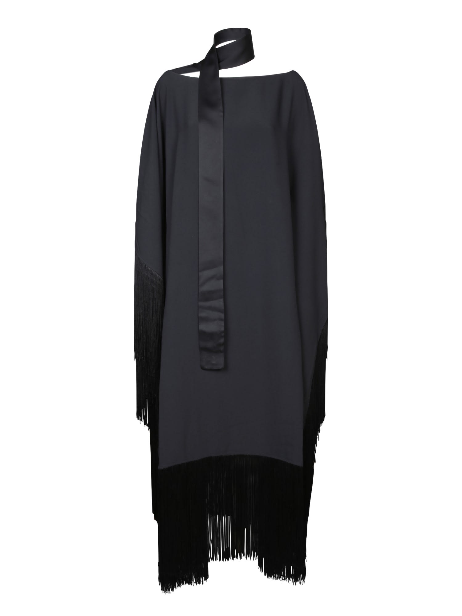 tevere black kaftan dress