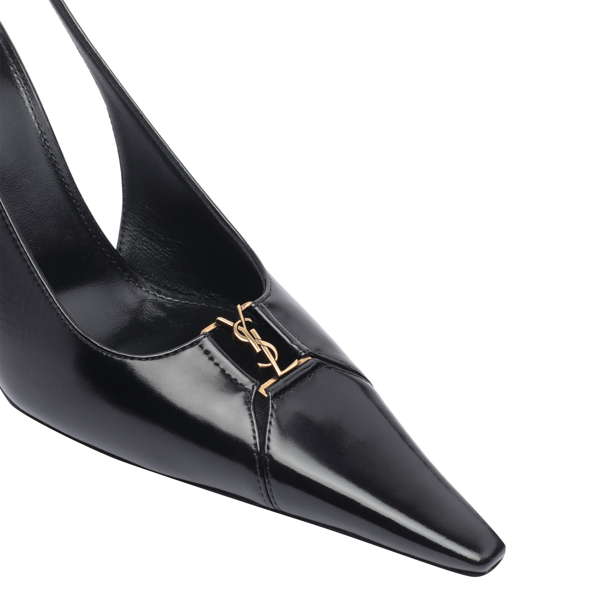 Saint Laurent Black Leather Babylone Breteuil Pumps