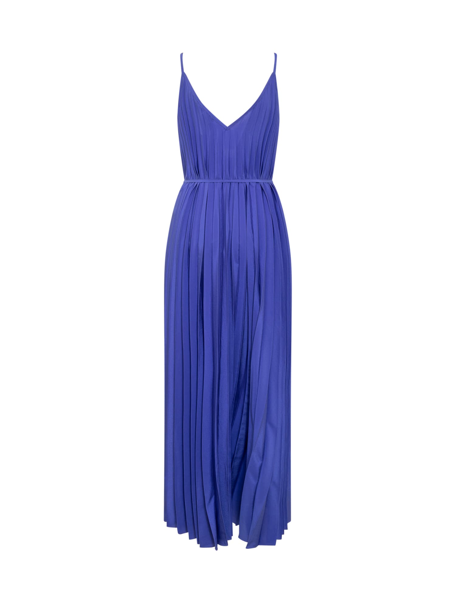 v-neck palmer pleated maxi dress