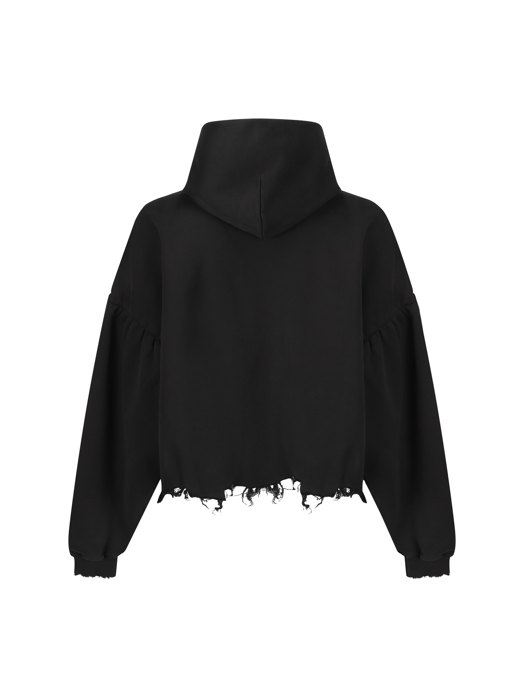 24AW new/BALENCIAGA フリースステンシルロゴパーカー Hoodie Balenciaga ロゴ パーカー | ブラック | FARFETCH JP