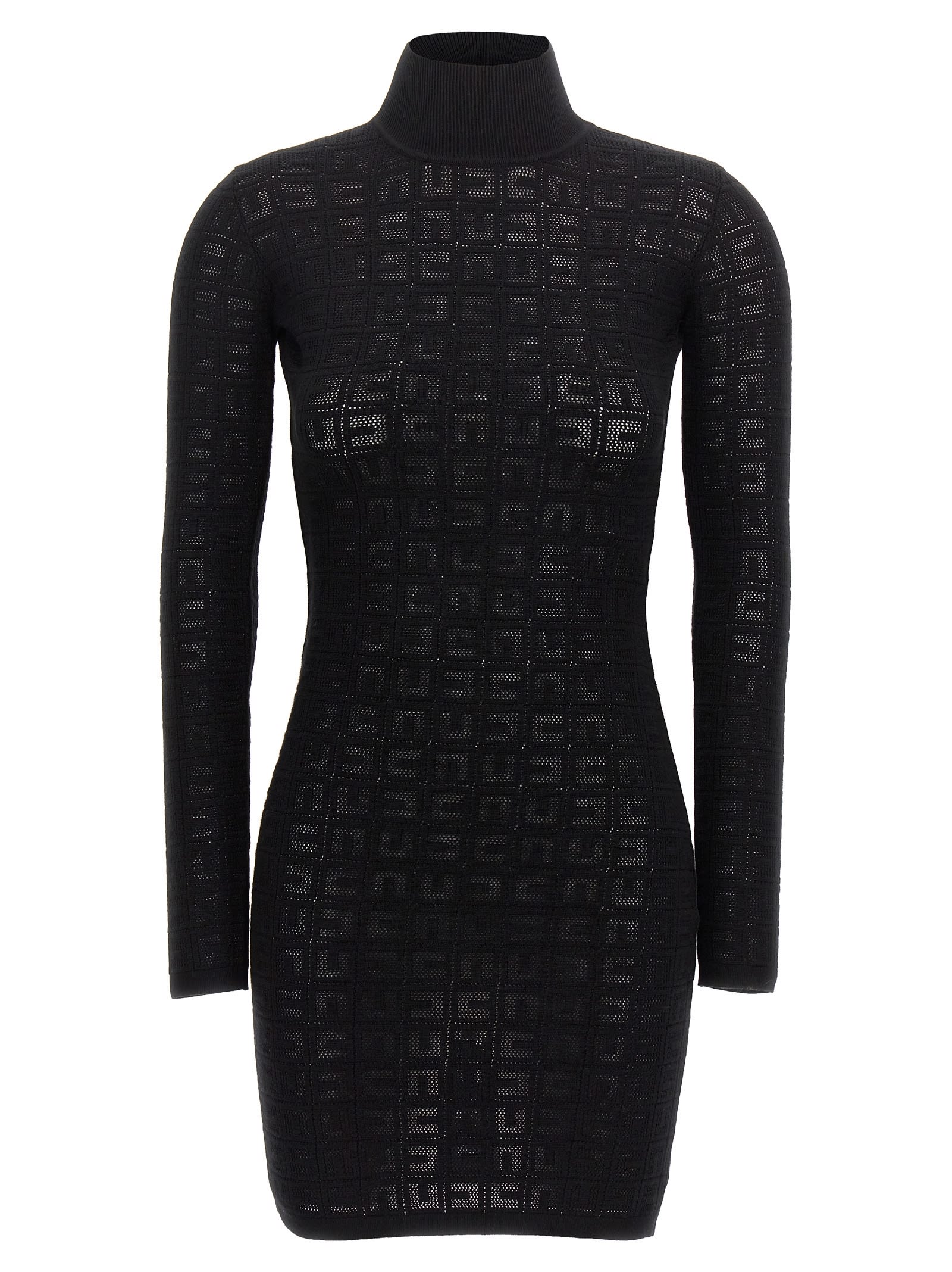 openwork logo dress