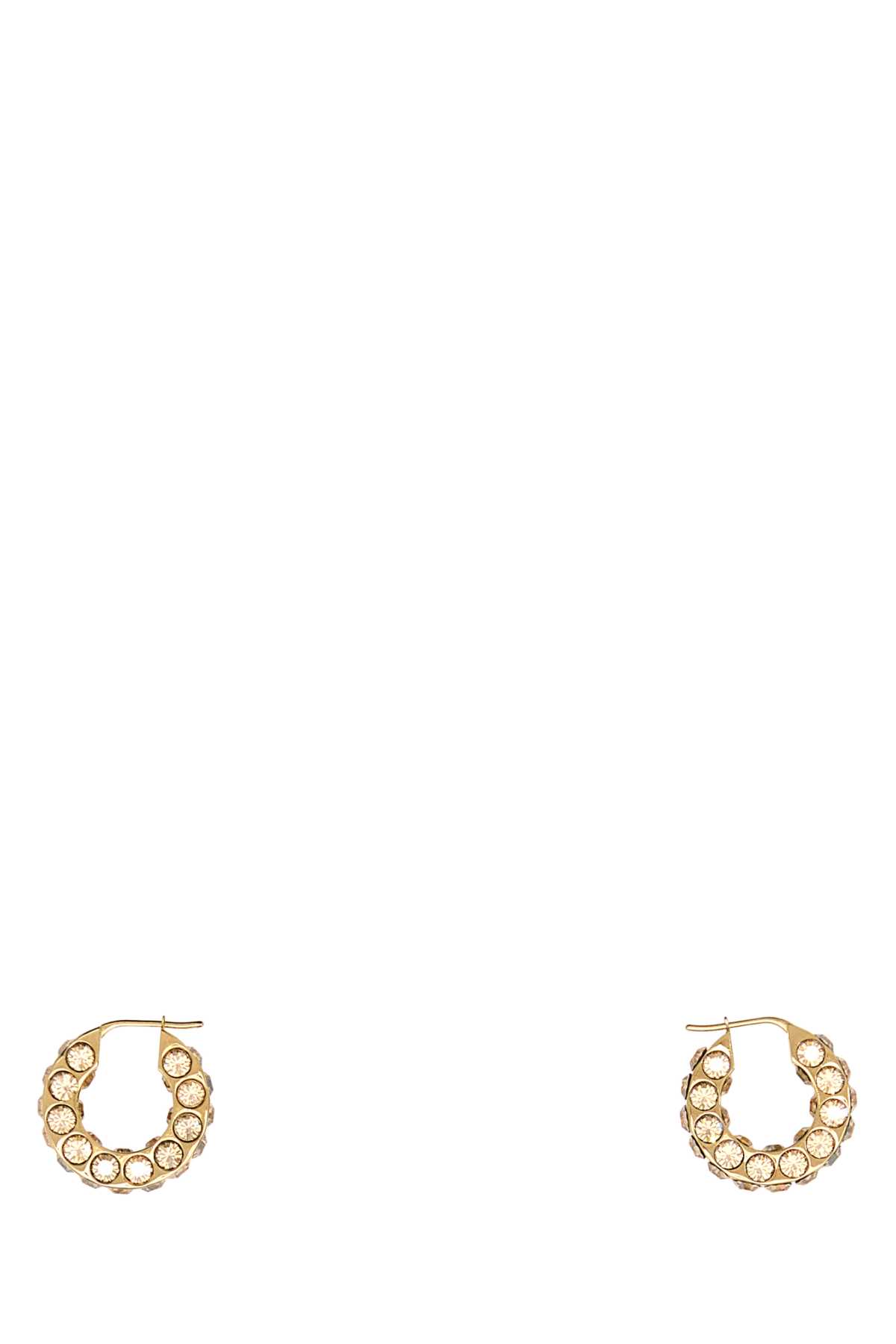 Amina Muaddi Embellished Metal Small Jaheel Earrings