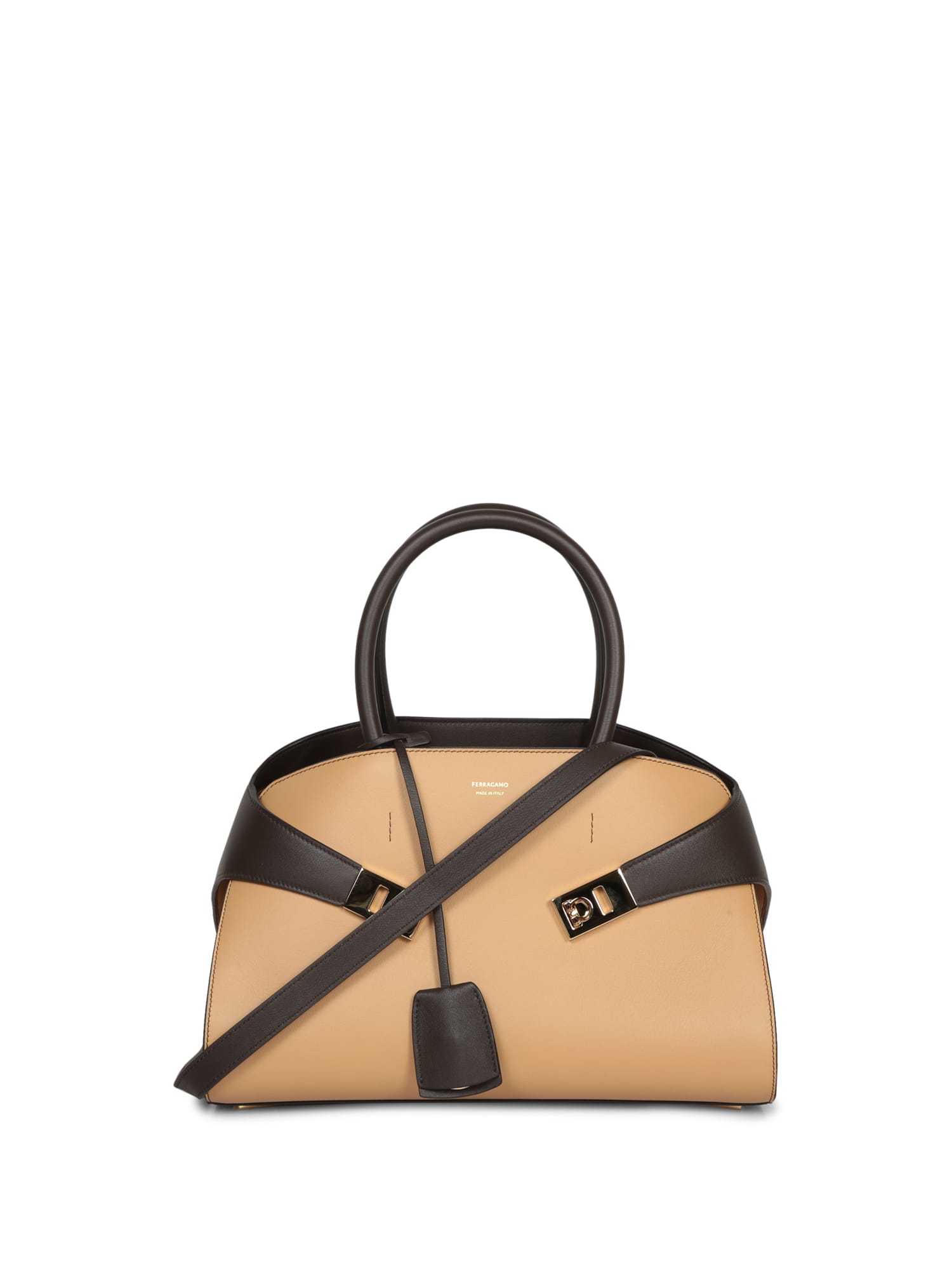 Ferragamo Hug S Beige/brown Bag | italist