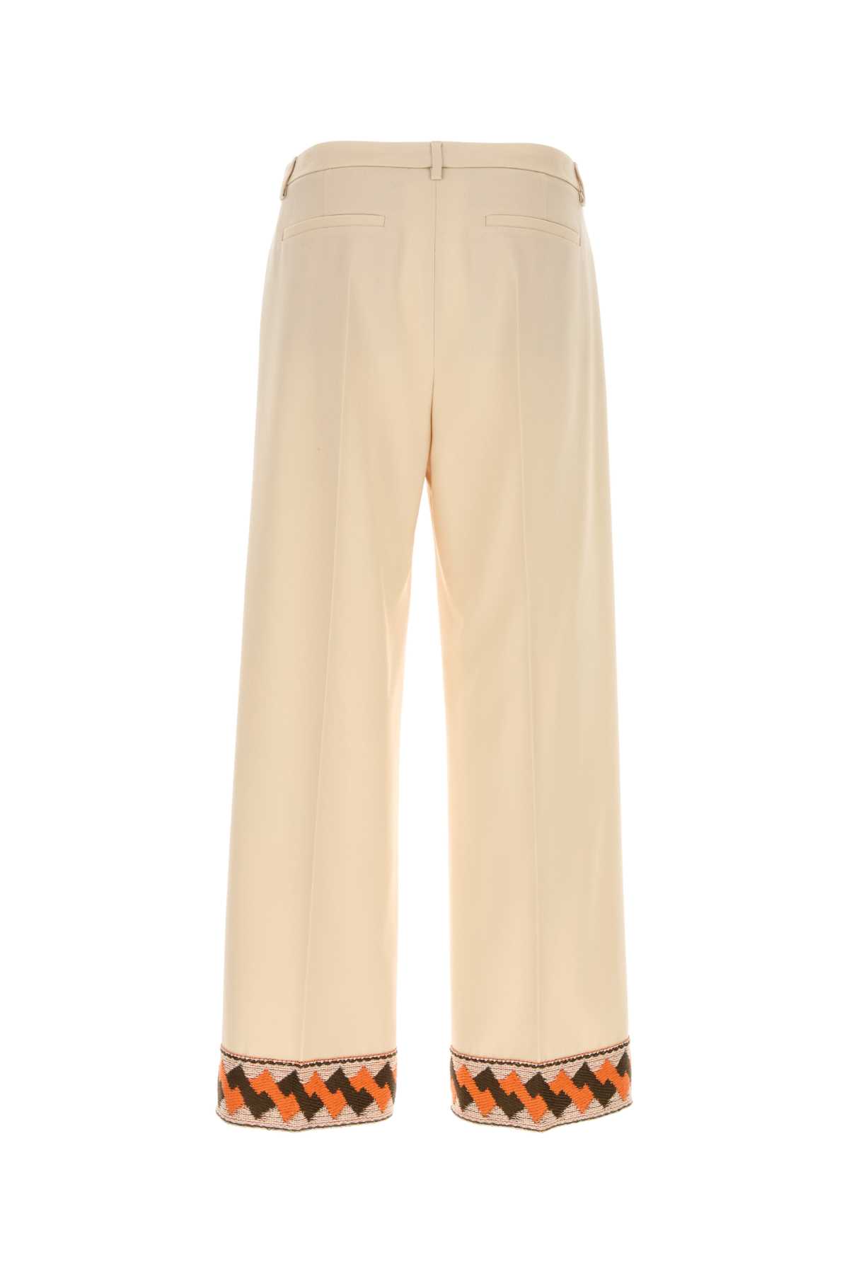 【関税&送料込】Valentino Garavani Cream Wool Pant Valentino Garavani Cream Wool Pant | italist
