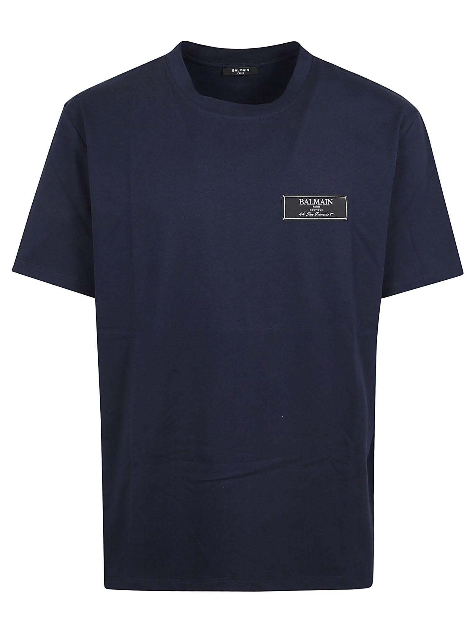 【関税込み】Balmain ネイビー Pierre Balmain Tシャツ Balmain T-shirt with embroidered logo | Men's Clothing | Vitkac