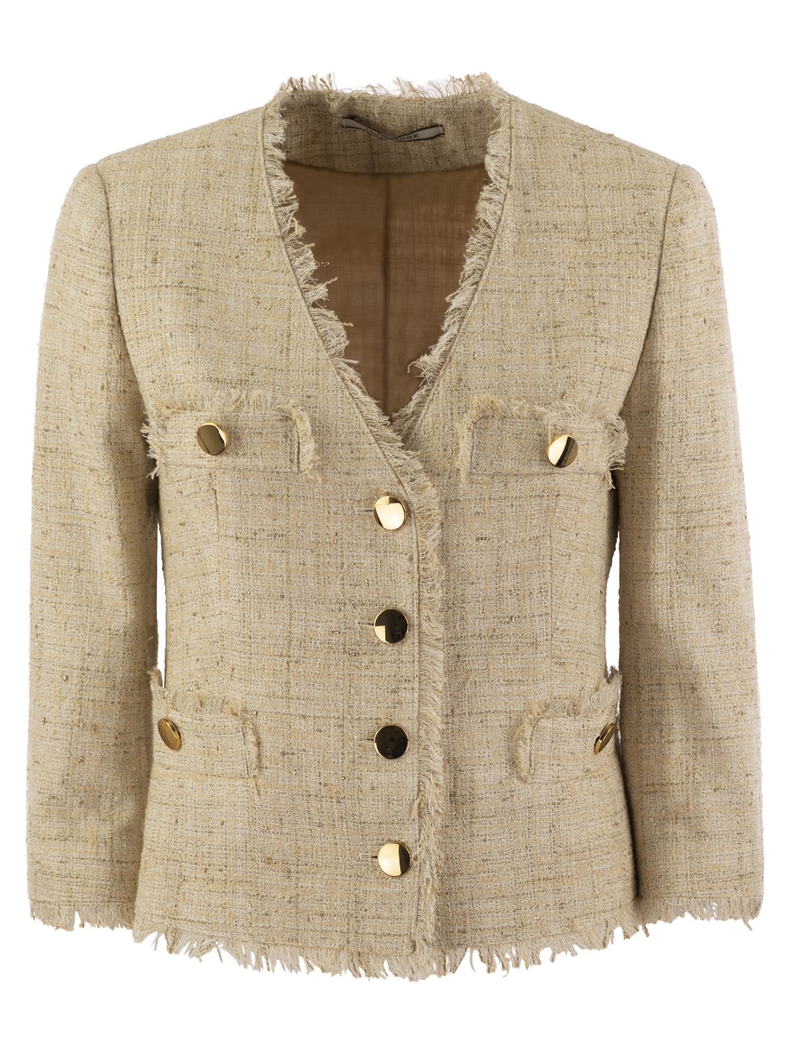 ジャケット TAGLIATORE DHARMA - Papyrus-effect jacket Tagliatore Dharma - Papyrus-effect Jacket | italist, ALWAYS