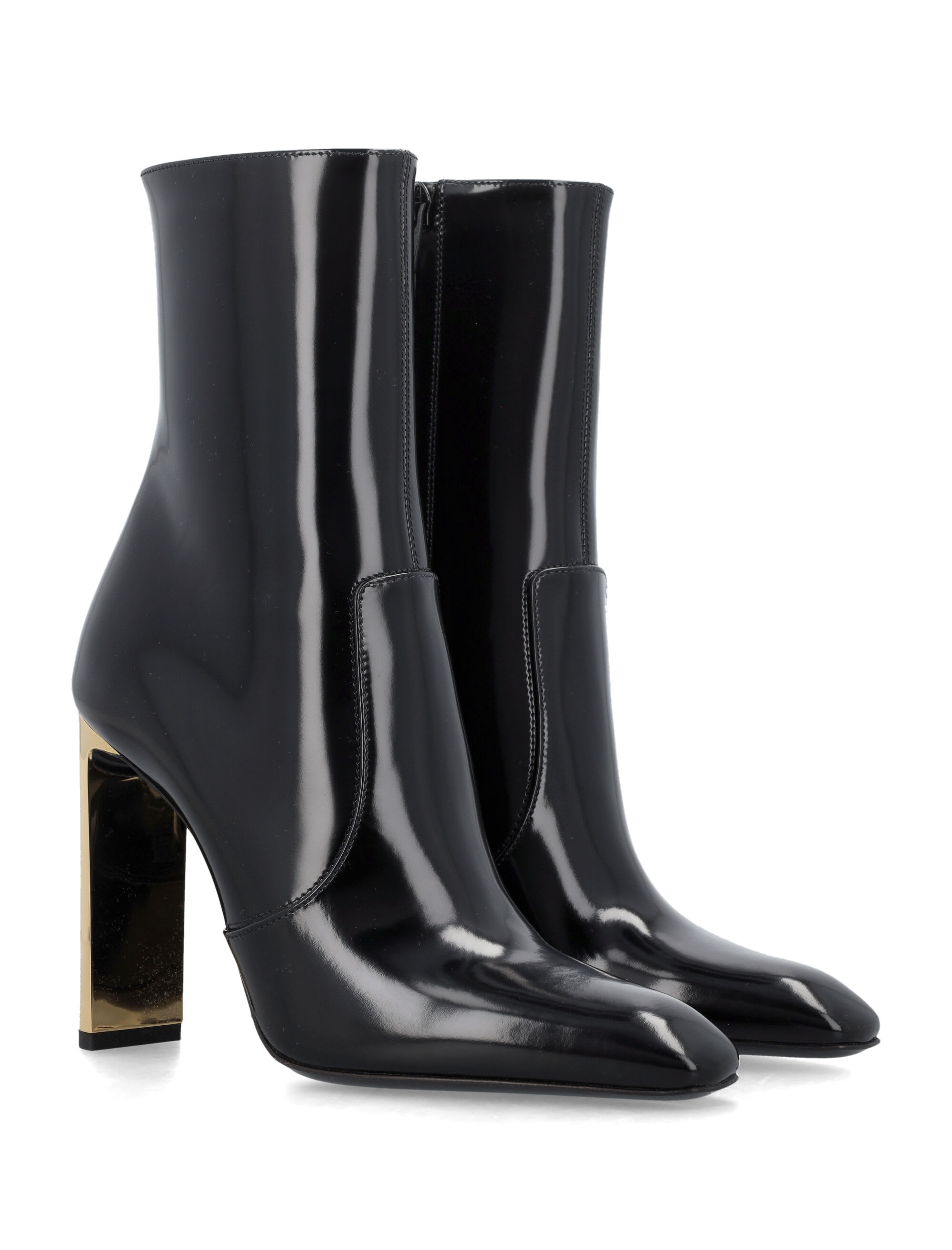 Louis Vuitton Black Patent Leather Silhouette Ankle Boots Size 35 Louis  Vuitton