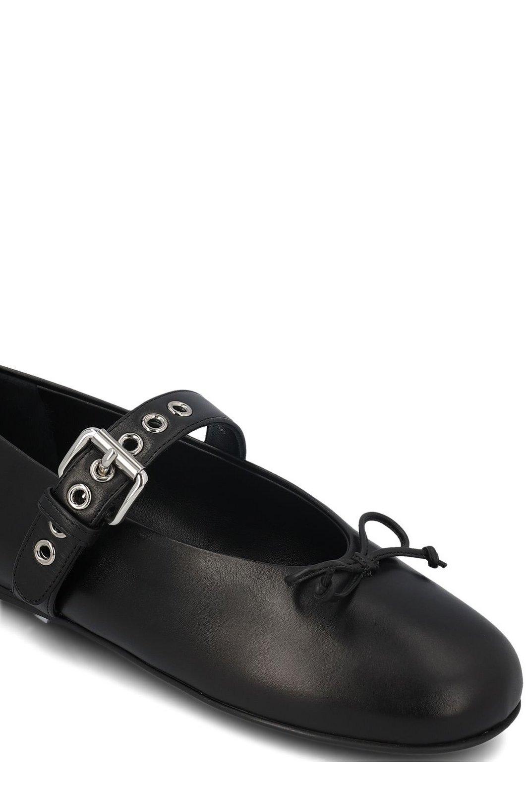 VIP【送料関税込】miumiu Bow-detailed Flat Shoes Miu Miu Bow-detailed Flat Shoes | italist