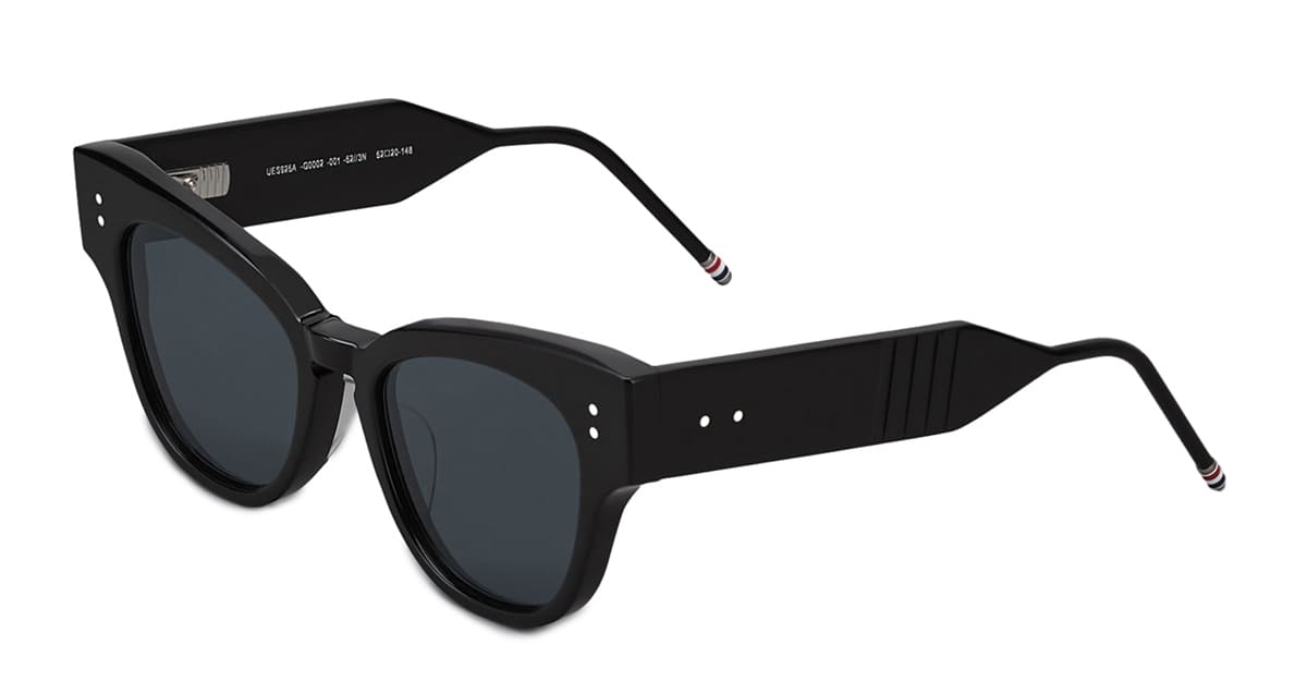【送料&関税込】Thom Browne Cateye - Shiny Black Sunglasses Thom Browne Cateye - Shiny Black Sunglasses | italist