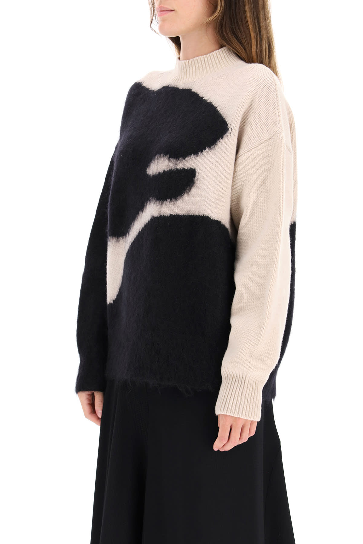 Crew necks Kenzo - Wool tiger intarsia sweater - F965PU2683XK99