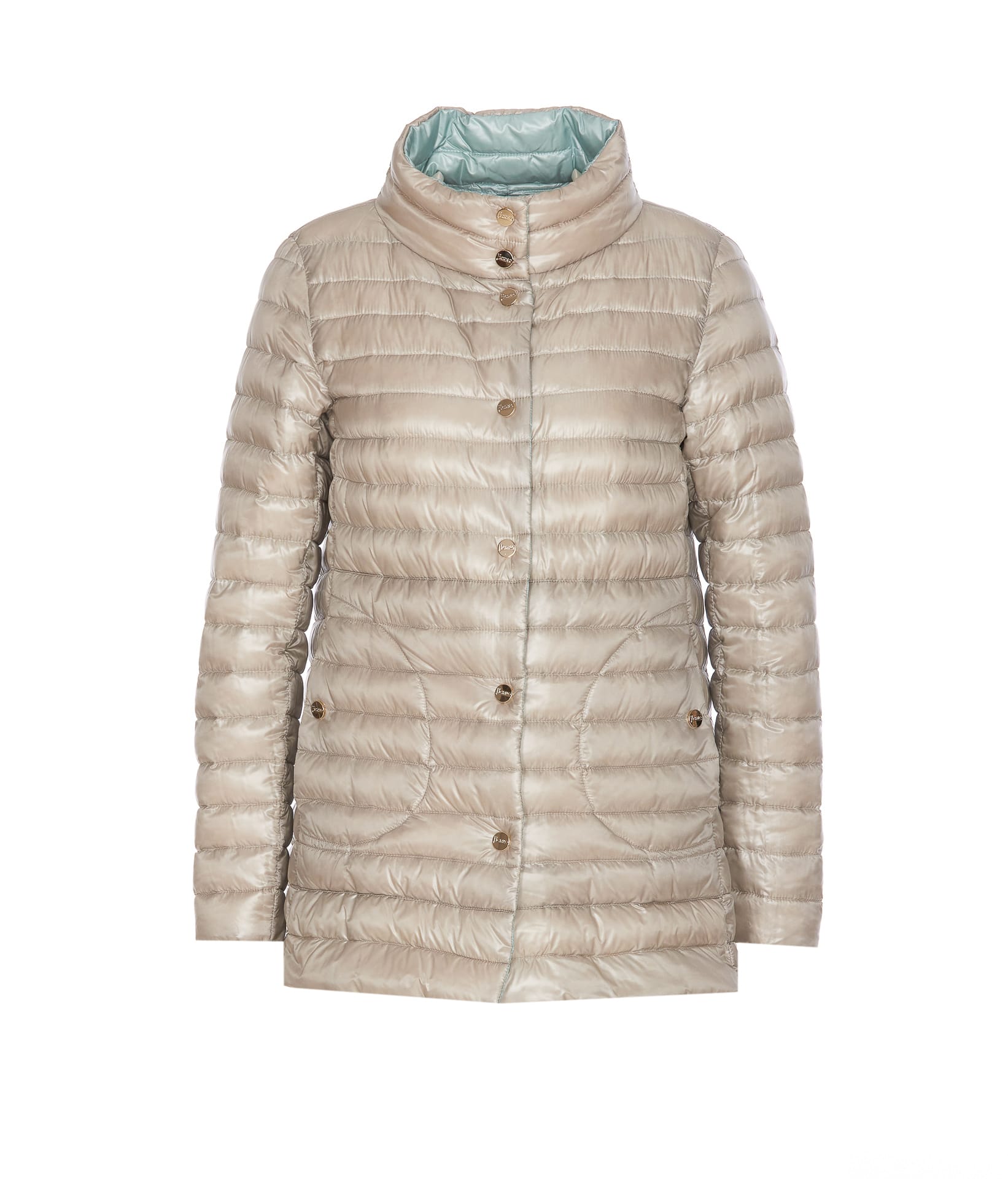 HERNO タウンヘスト PI0601DIC12017Z 3130GIALLOAVORIO Herno Reversible Light Down Jacket | italist