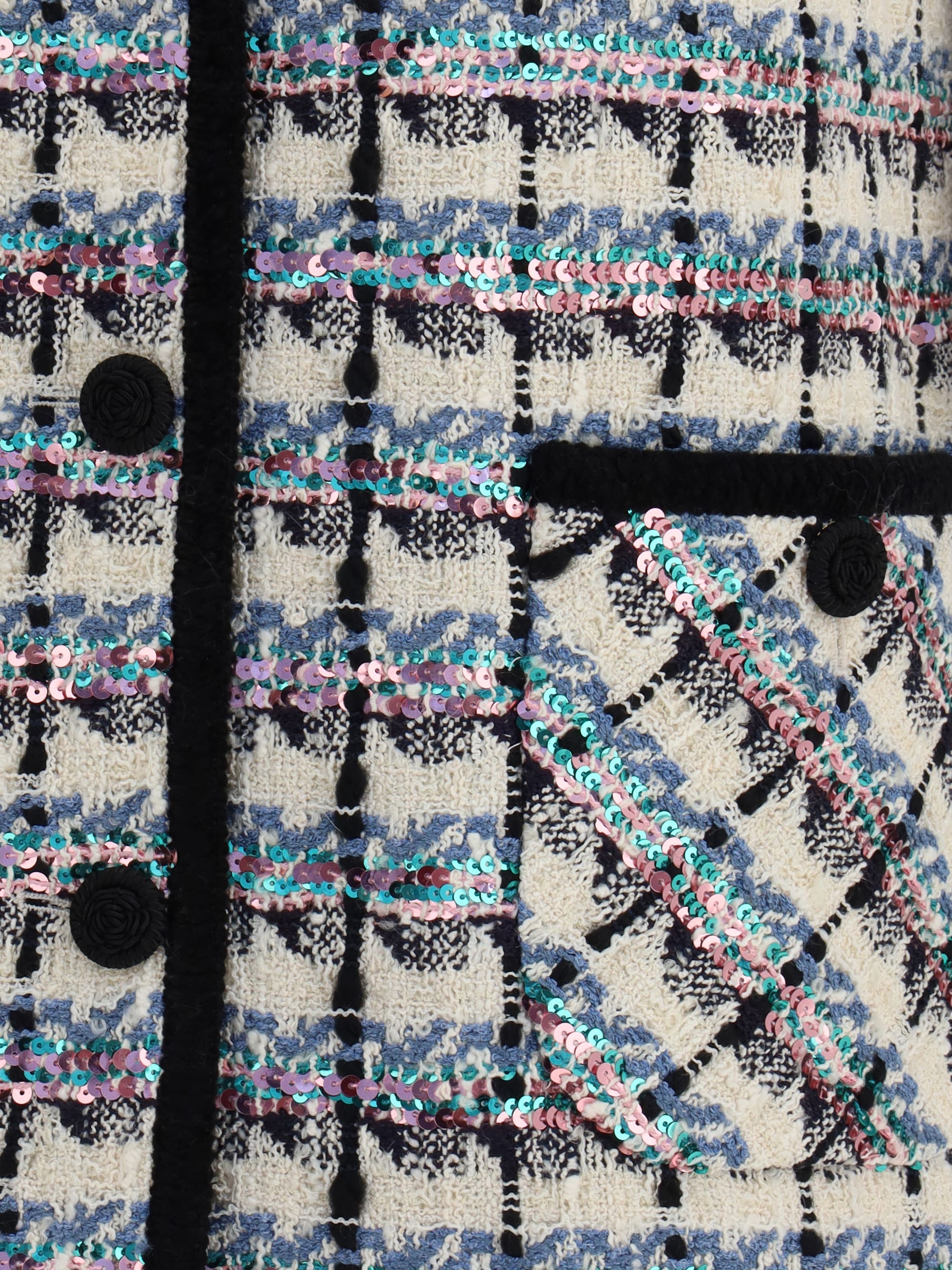 【VIP価格】VALENTINO Tweed Vest with sequins Valentino Tweed Vest With Sequins | italist