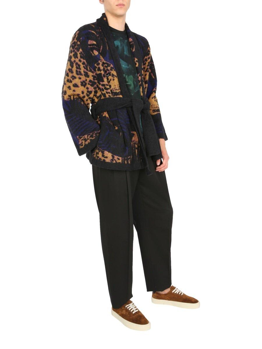 【送料&関税込】Saint Laurent Leopard Intarsia Robe Saint Laurent Leopard Intarsia Robe | italist