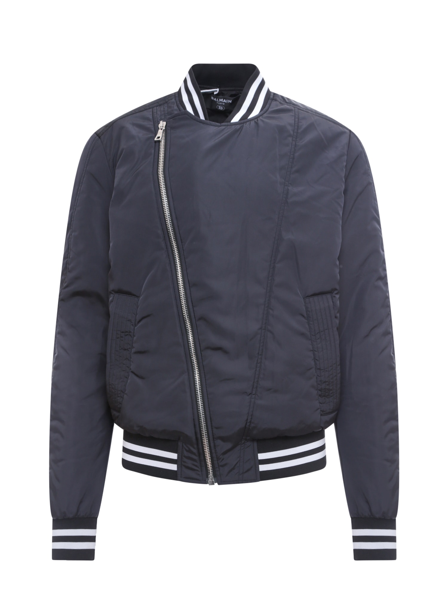 Balmain Reversible monogram-jacquard Twill Bomber Jacket - Black - 50