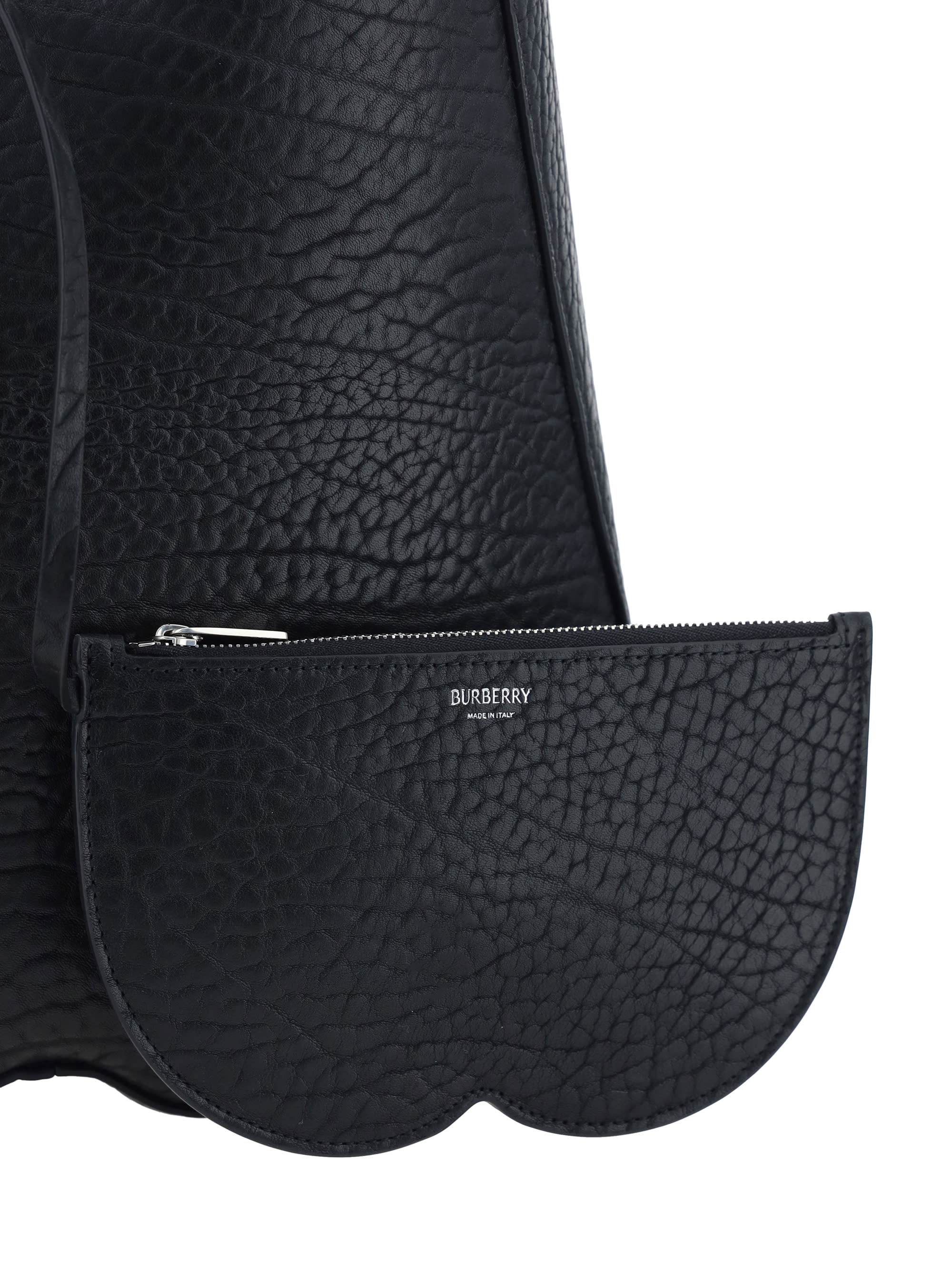 Burberry Black Leather Medium Chess Shoulder Bag | italist