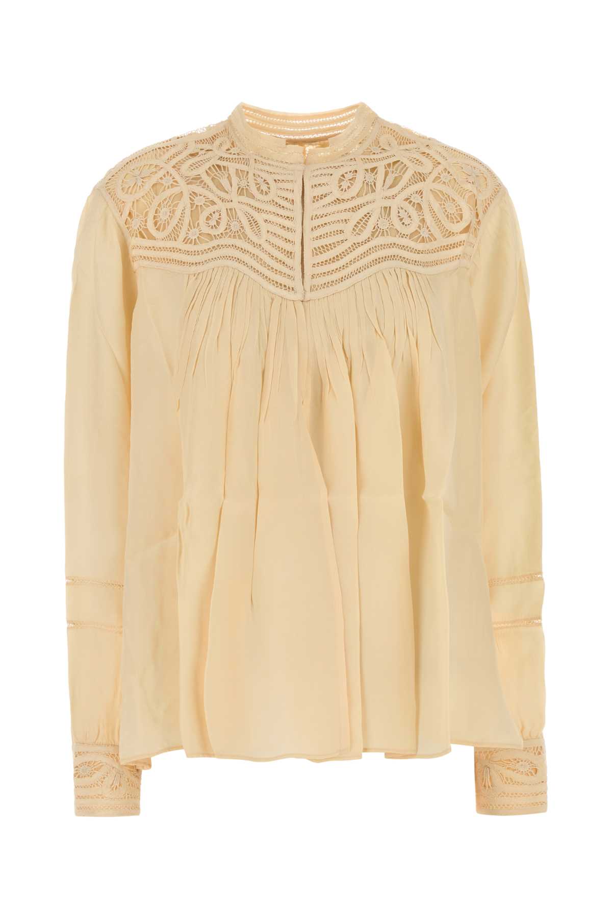 【送料&関税込】Bode Cream Satin Threadwork Blouse Bode Cream Satin Threadwork Blouse | italist