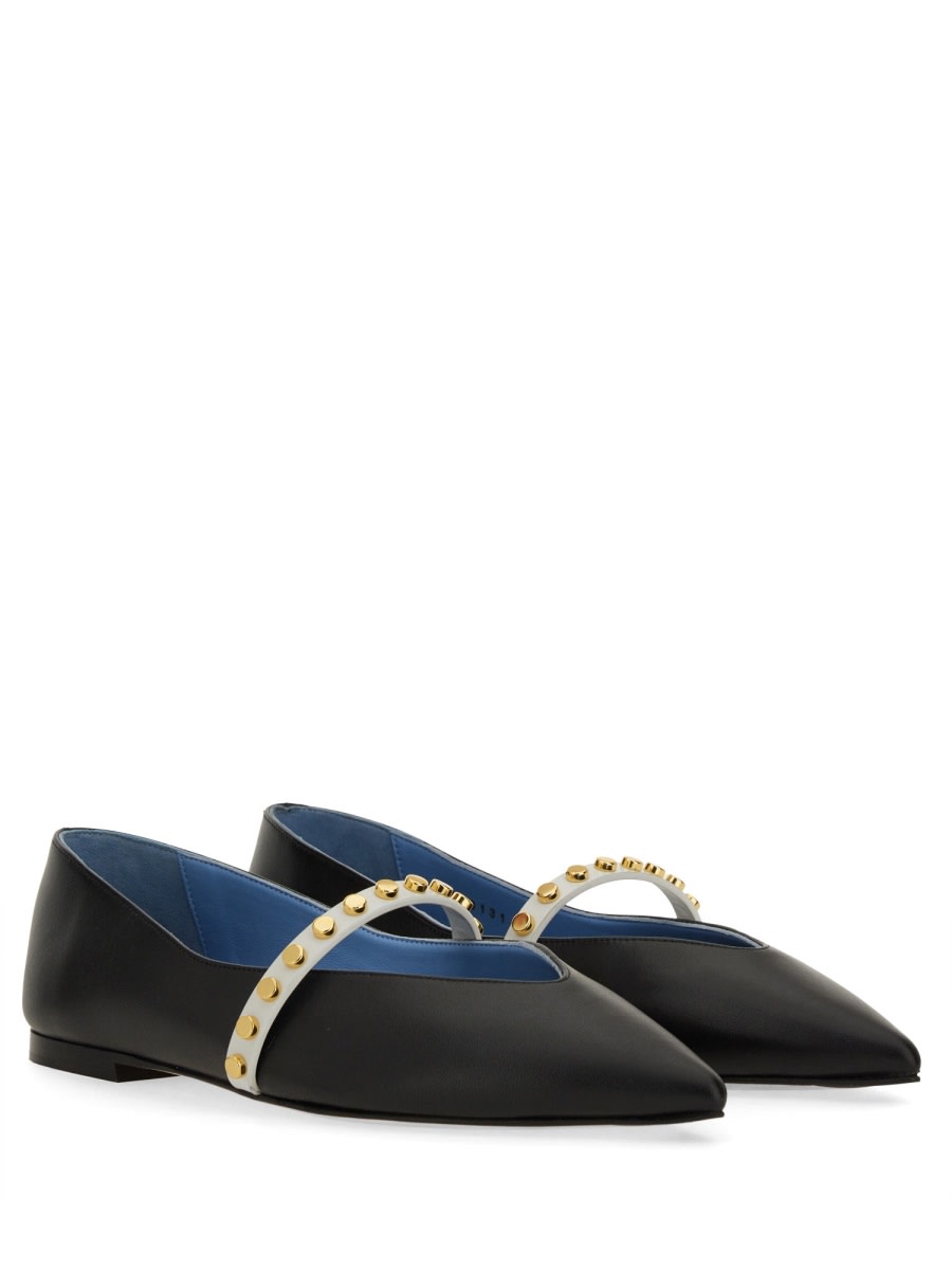 Alexander McQueen Leather Ballerina | italist