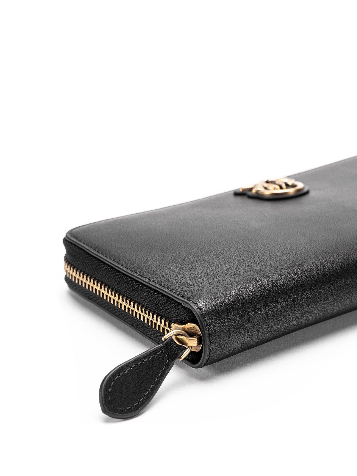 Pinko Ryder Leather Zip Around Wallet | italist