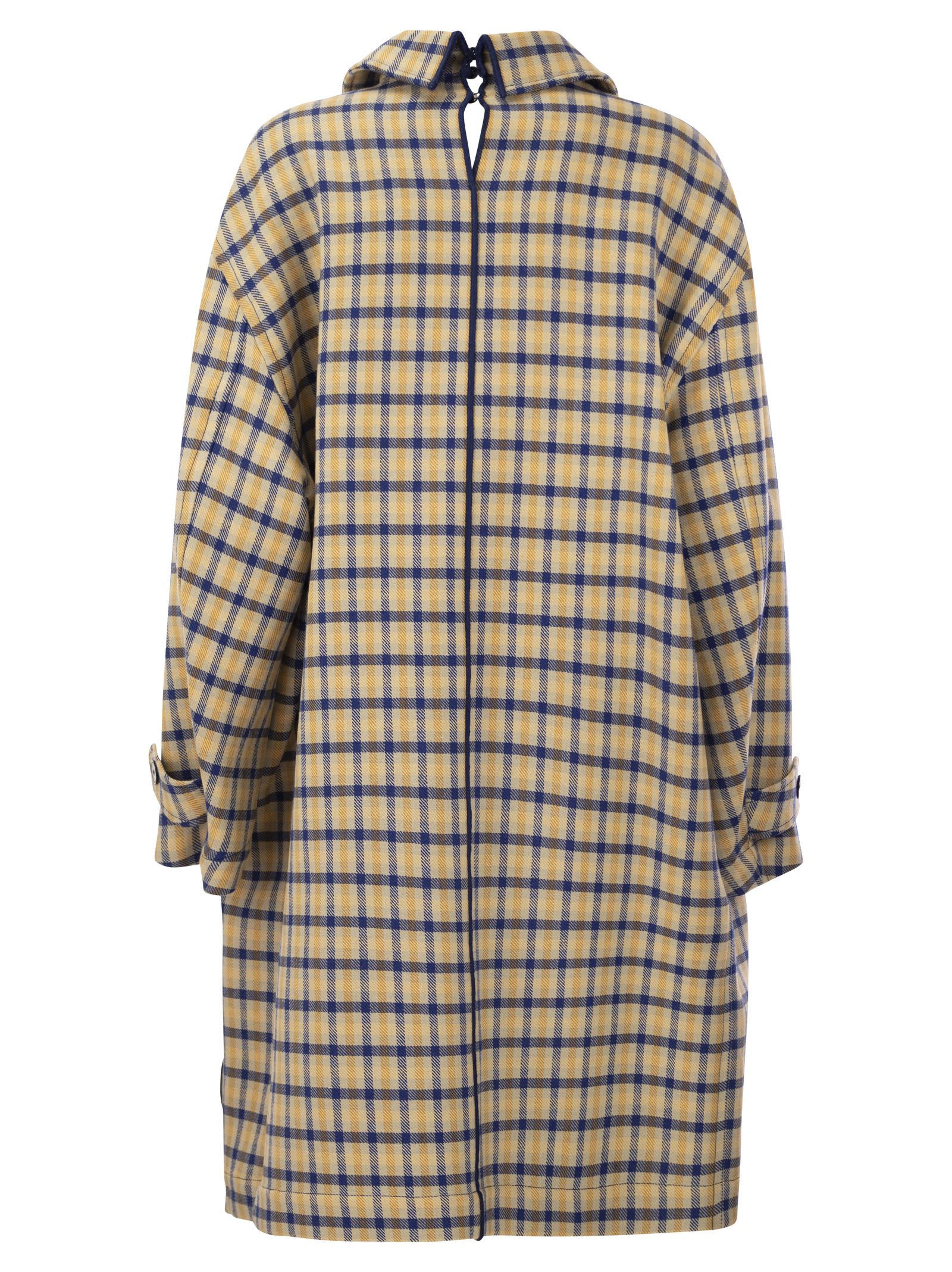 【関税＆送料込み】Marni Reversible Wool Coat With Check Pa Marni Reversible Wool Coat With Check Pattern | italist