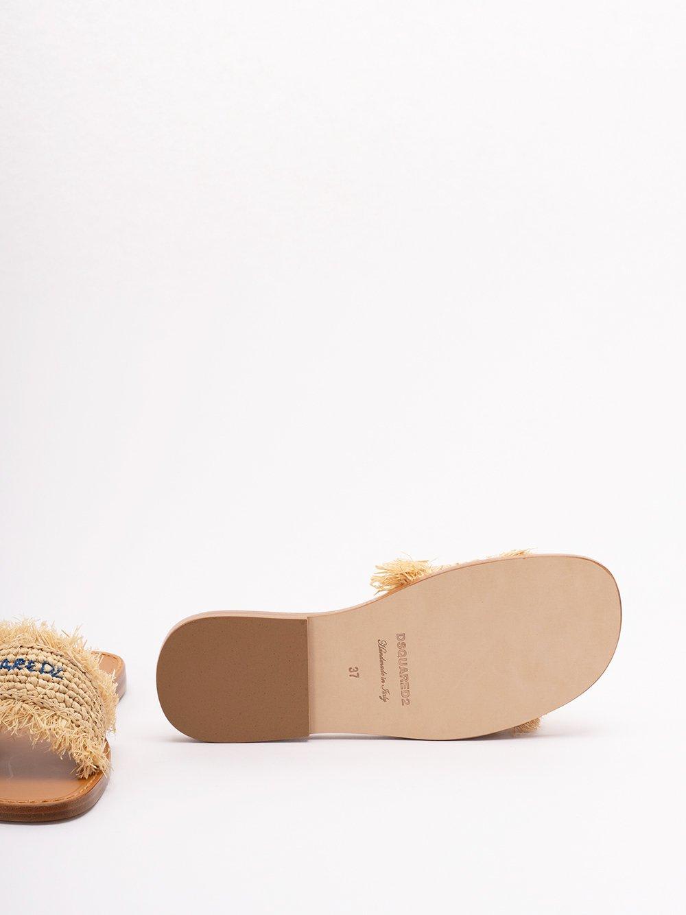 サンダル・ミュール Dsquared2 Frayed Slide Sandals Dsquared2 Frayed Slide Sandals | italist