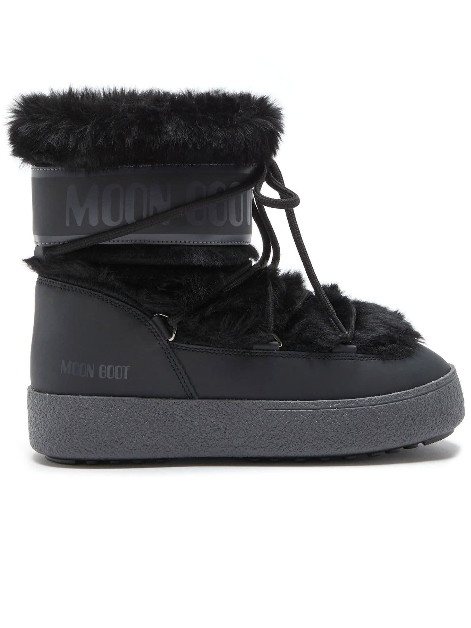 Moon Boot Ltrack Tube Faux-fur Black Boots | italist, ALWAYS