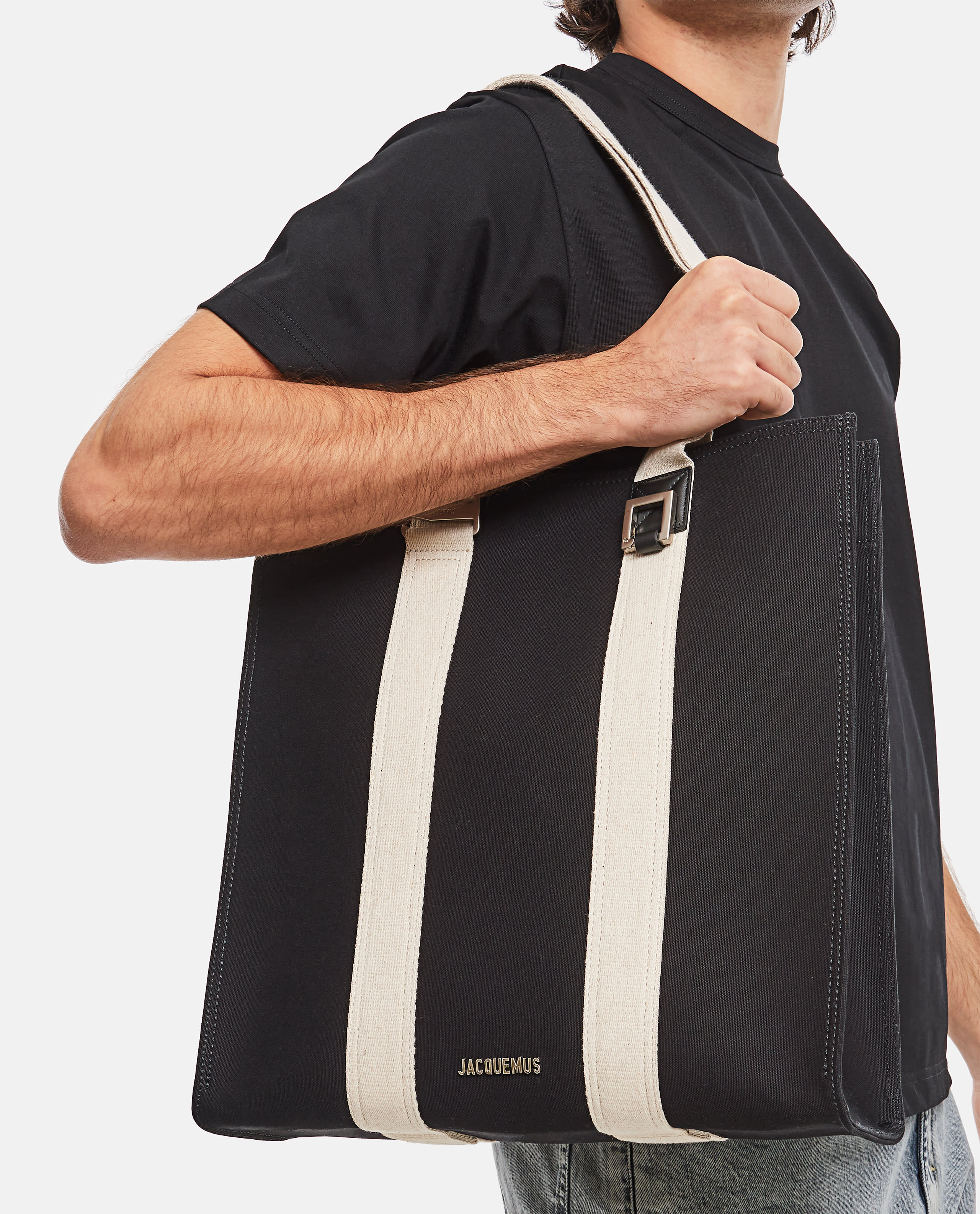 JACQUEMUS ジャックムス LE CABAS CUERDAトートバッグ Jacquemus Le Cabas Cuerda Tote Bag | Black | FARFETCH