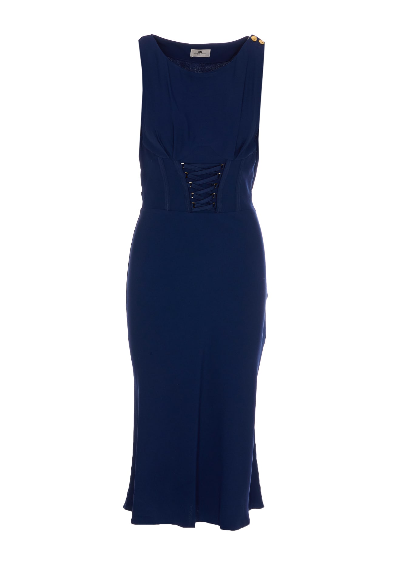 ワンピース ELISABETTA FRANCHI Woman Dress Indigo AM41B 828 Elisabetta Franchi Outlet: Dress woman - Indigo | Elisabetta