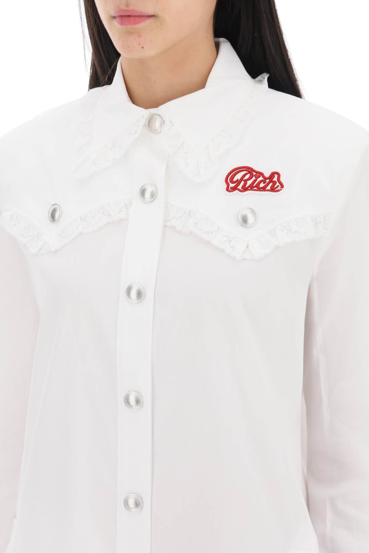 Tシャツ・カットソー ALESSANDRA RICH White poplin shirt dress Alessandra Rich White Poplin Shirt Dress | italist
