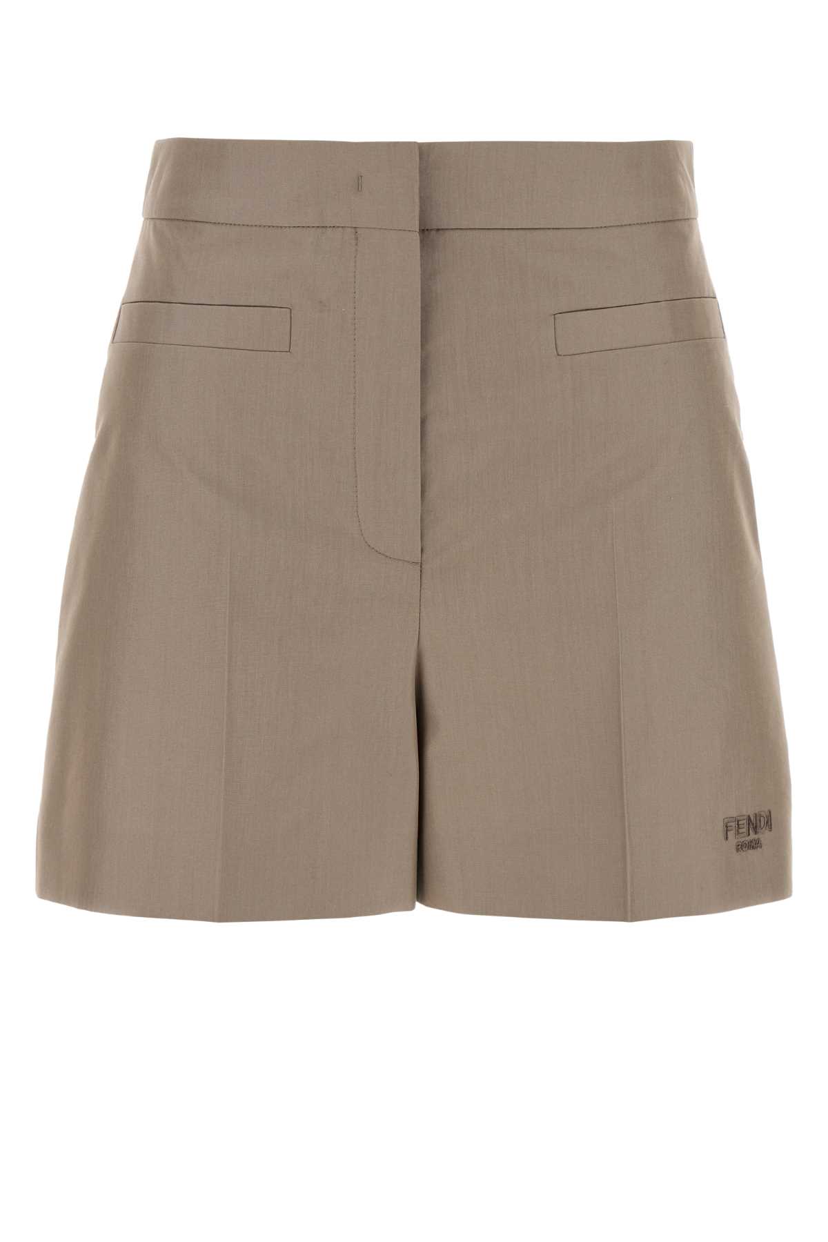【送料&関税込】Fendi Cappuccino Cotton Shorts Fendi Cappuccino Cotton Shorts | italist