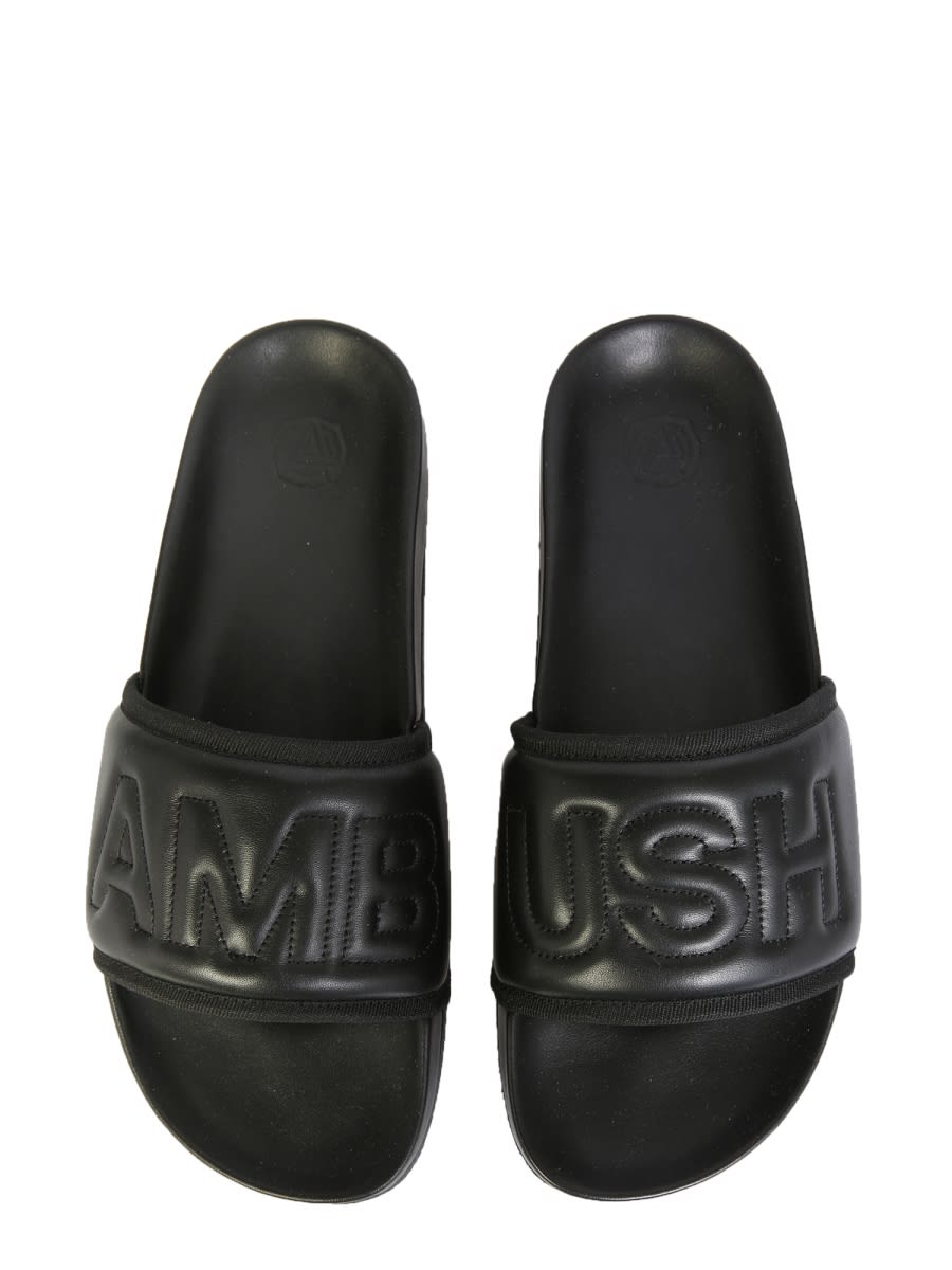 サンダル・ミュール AMBUSH SS21 LEATHER SLIDE SANDALS (BWIC001_S21LEA0011000) AMBUSH Leather Slide Sandals | italist