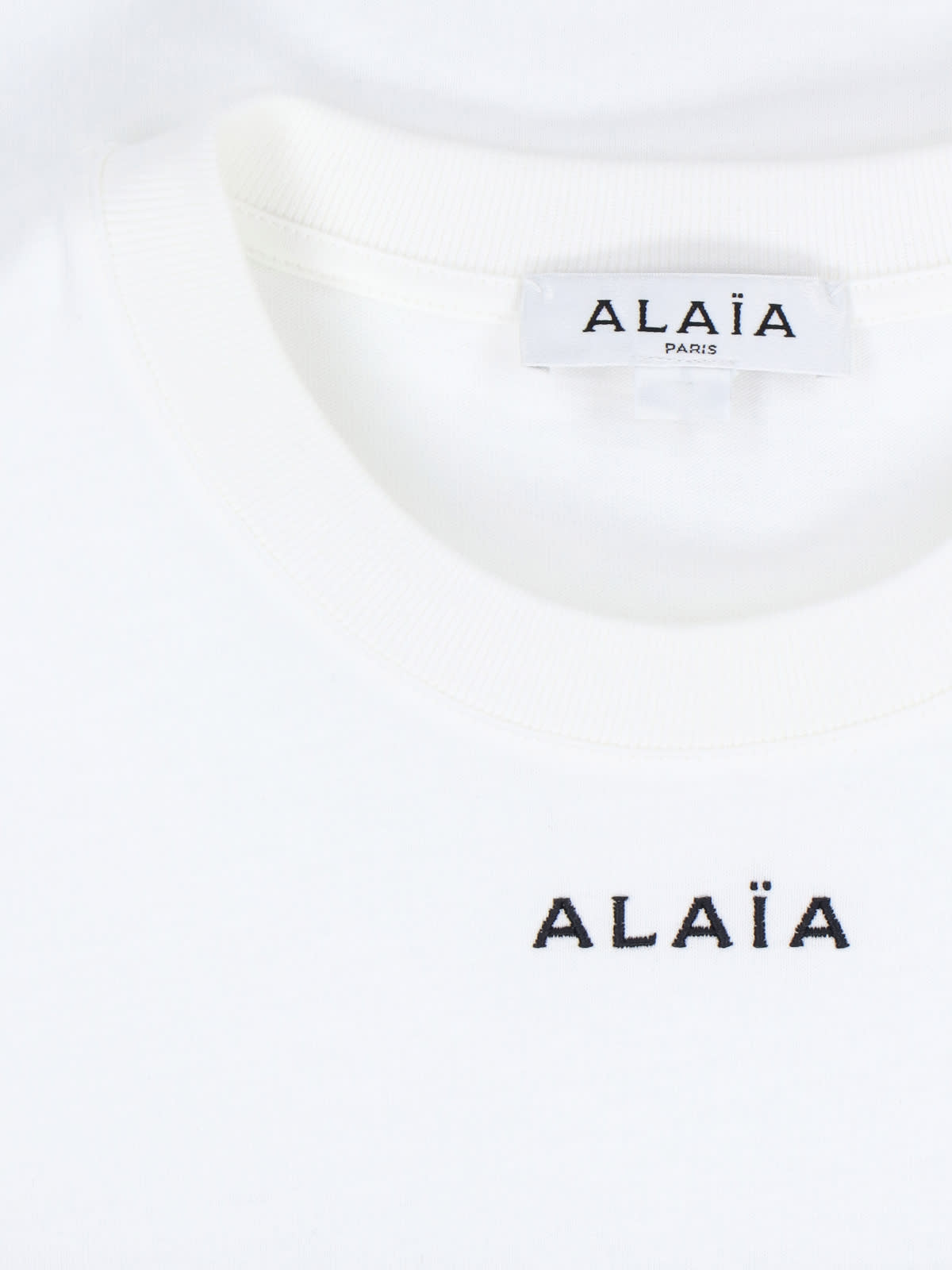 【Alaia】スリムロゴTシャツ ALAÏA ALAIA T SHIRT IN JERSEY |ALAÏA US
