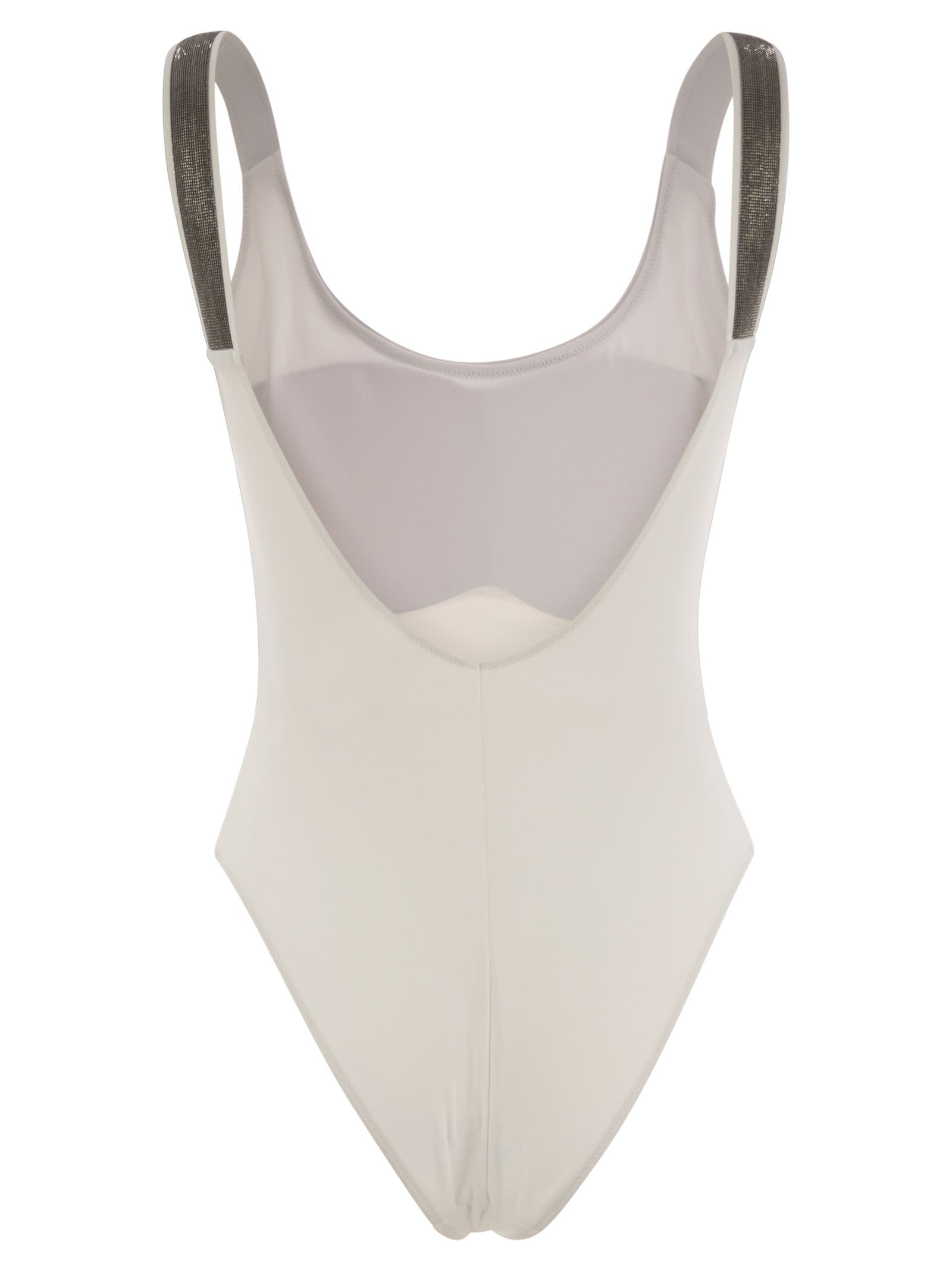水着・ビーチグッズその他 BRUNELLO CUCINELLI One-piece swimming costume in techno jers Brunello Cucinelli One-piece Swimming Costume In Techno