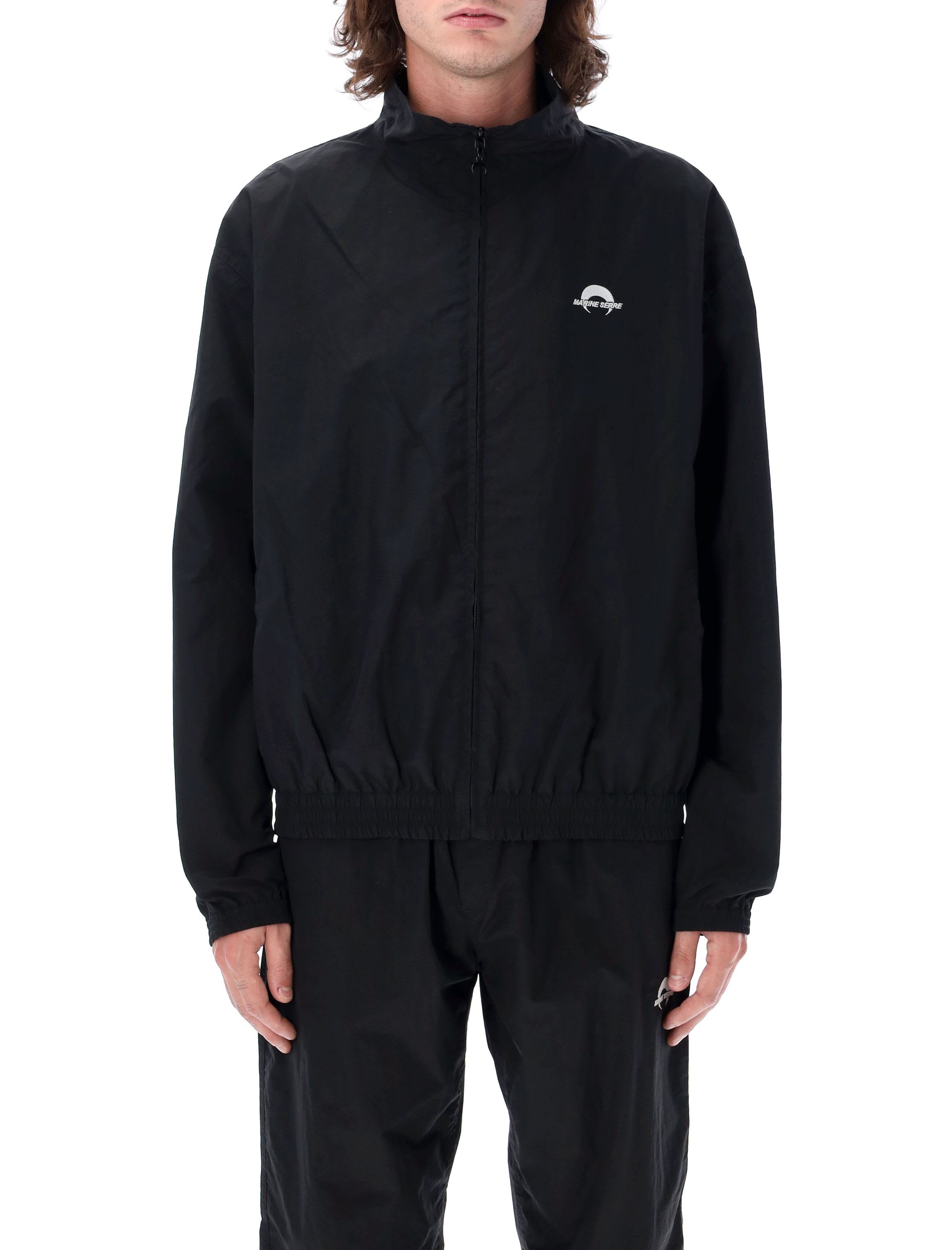 Marine Serre Ms Sport Nylon Track Jacket | italist Marine Serre Ms Sport Nylon Track Jacket | italist