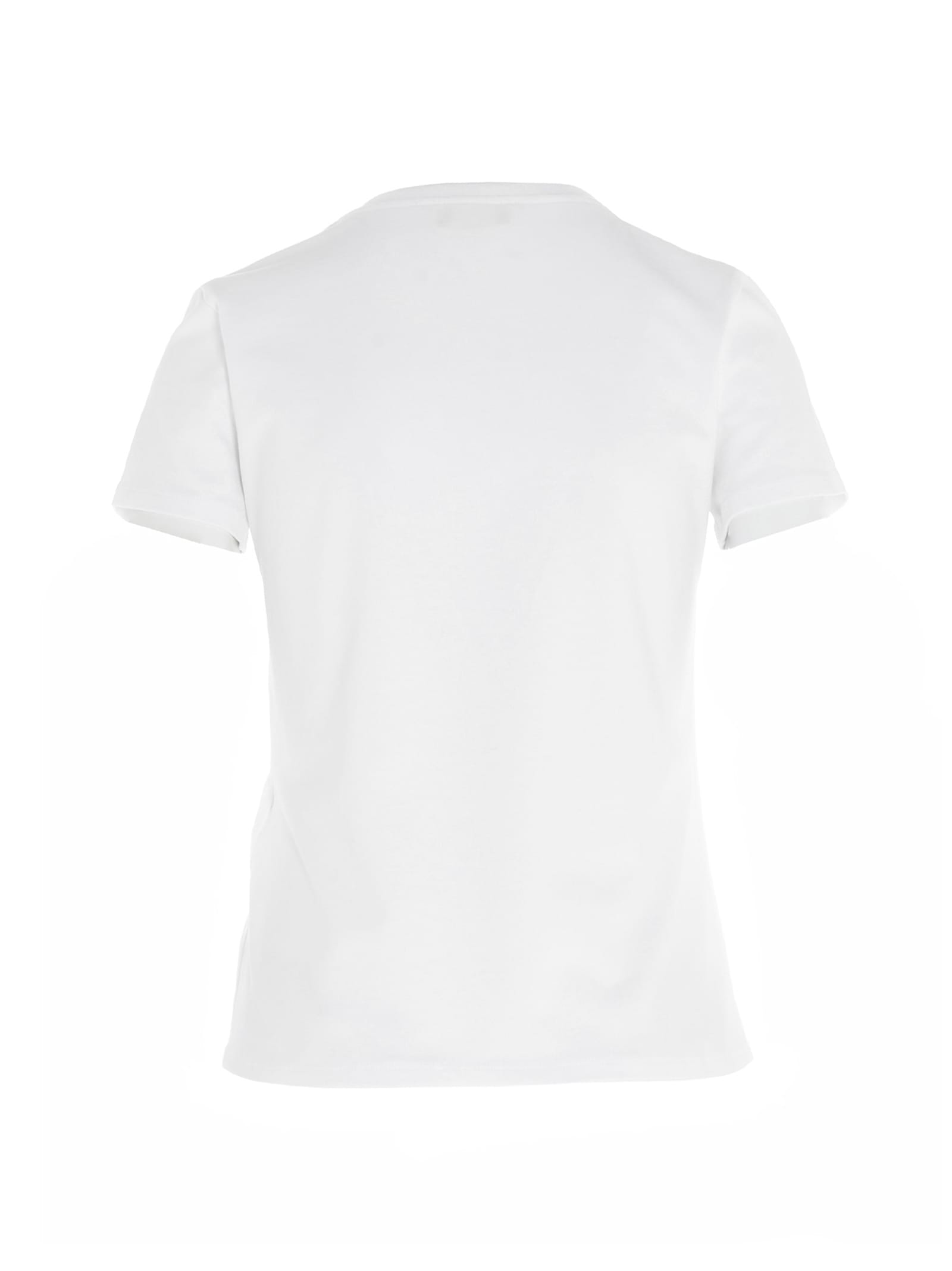 Tシャツ・カットソー ELISABETTA FRANCHI Women Tunic Tops MA00651E2270 WHITE Elisabetta Franchi Logo T-Shirt - White - Women | MA01651E2270