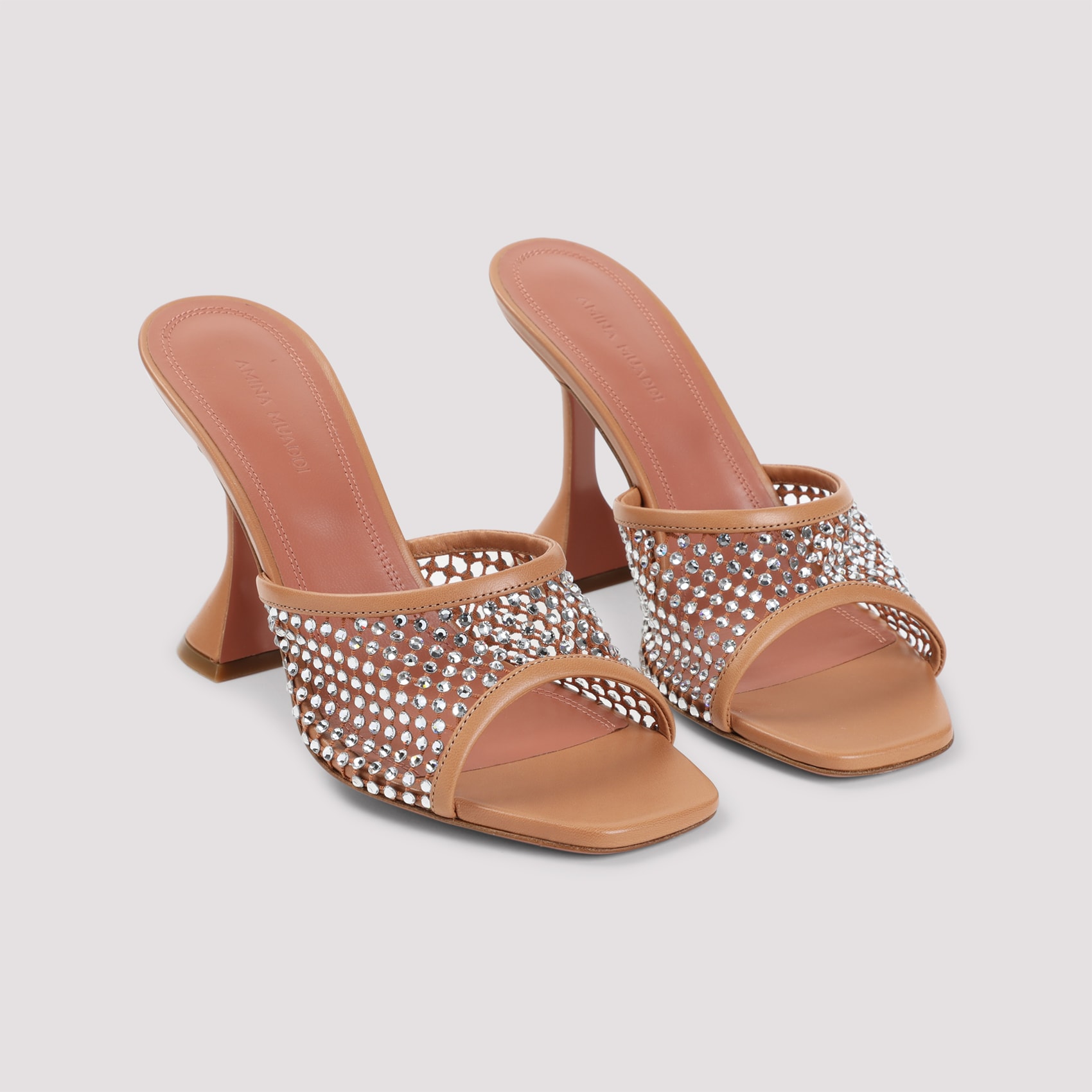 サンダル・ミュール AMINA MUADDI LUPITA CRYSTAL NET 95 SANDALS Amina Muaddi Lupita Crystal Net 95 Sandals | italist, ALWAYS