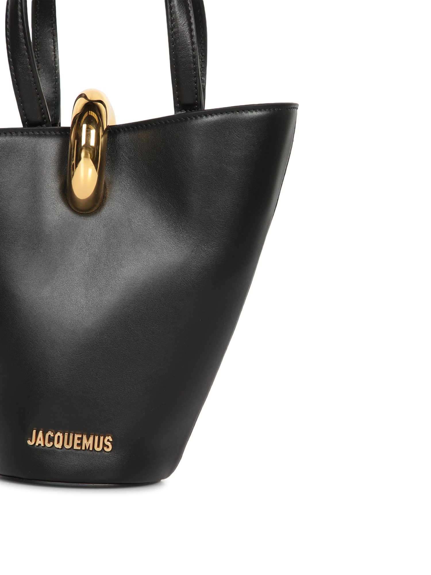 トートバッグ JACQUEMUS Le Petit Bambola - Jacquemus - Leather - Black Jacquemus Le Petit Bambola Leather Top Handle Bag | Saks