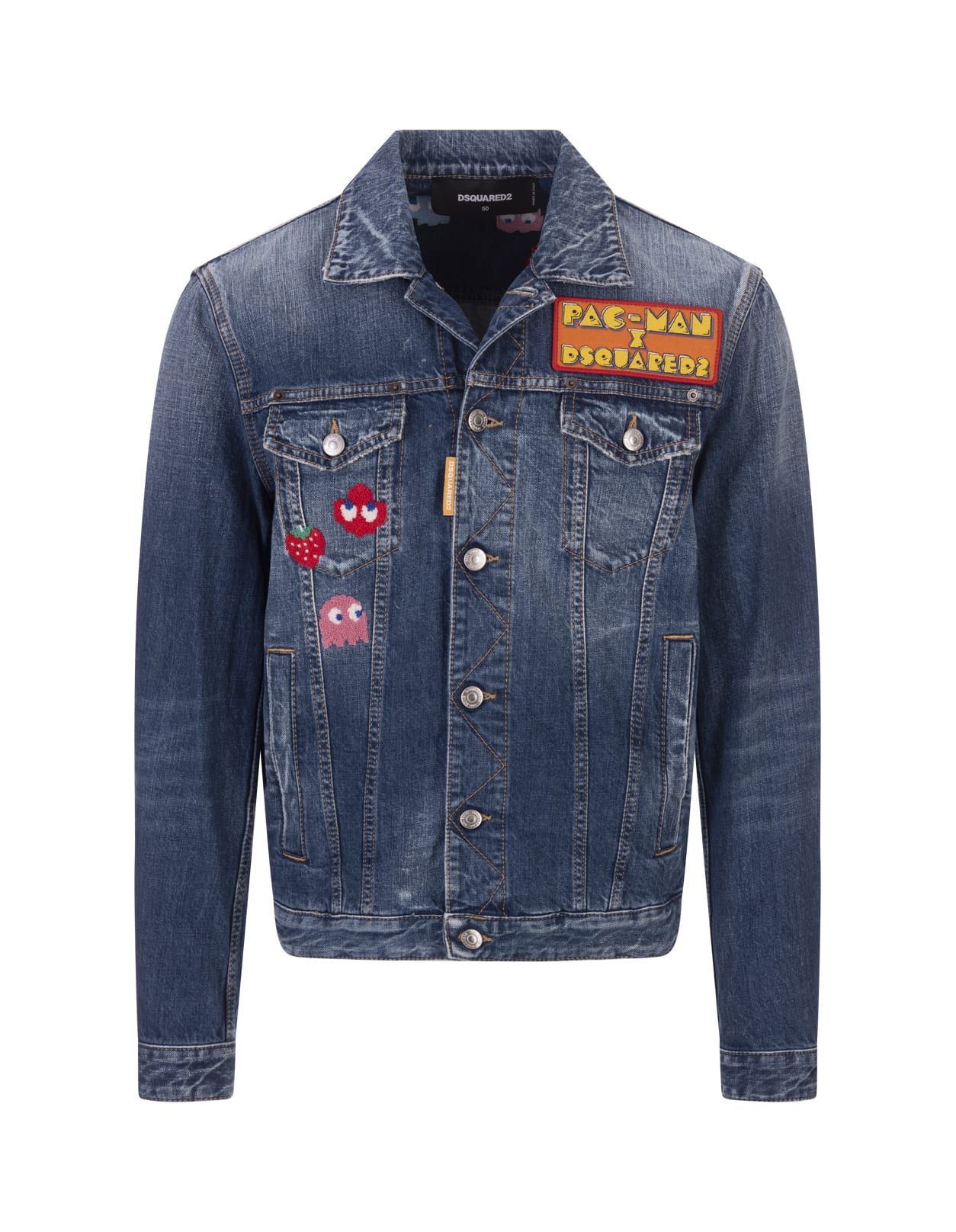 Dsquared2 Pac-man Medium Wash Dan Jean Jacket | italist, ALWAYS