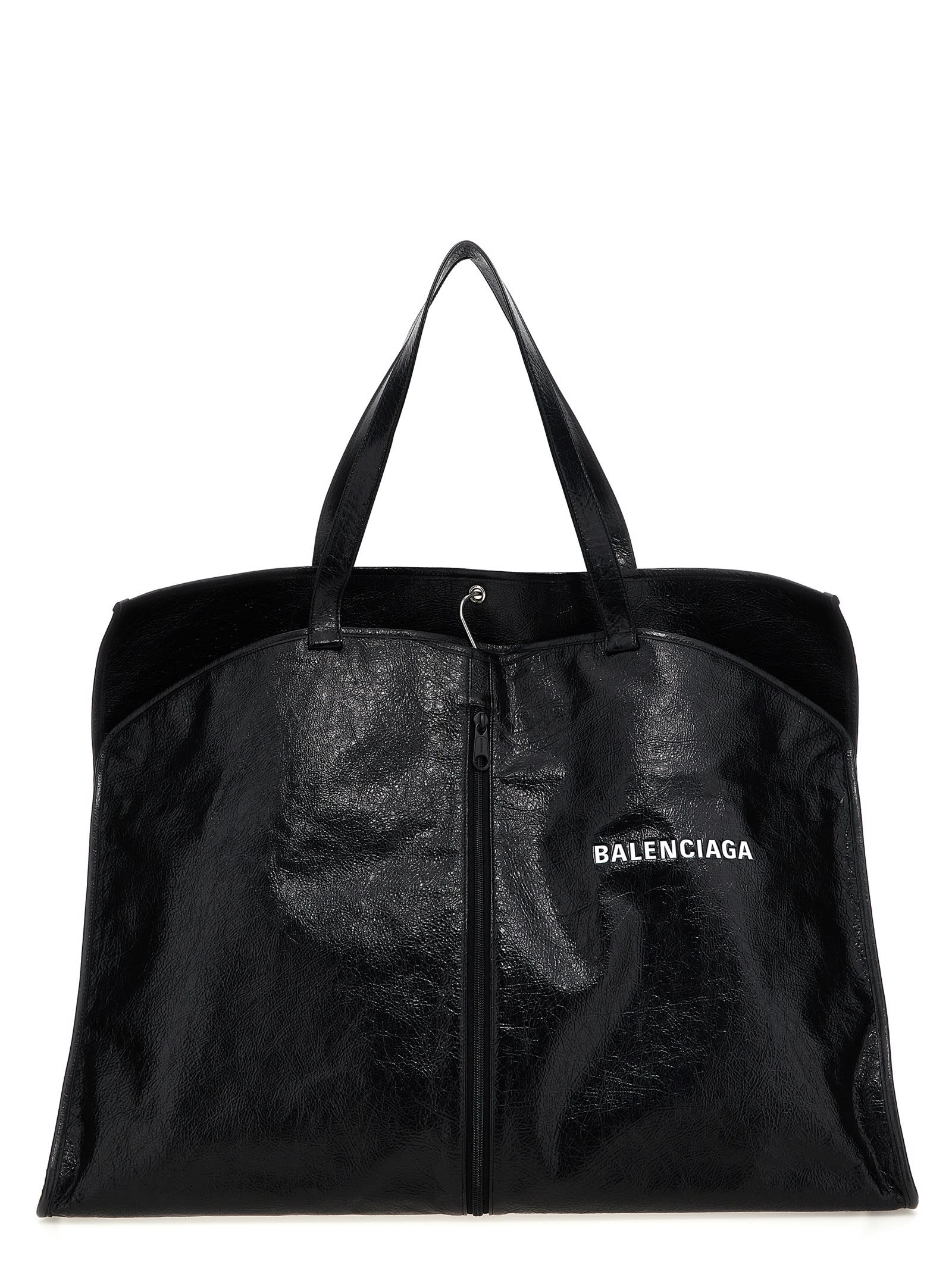 トートバッグ BALENCIAGA 'Borsa Porta Abiti Shopper' shopping bag Black Balenciaga 'borsa Porta Abiti Shopper' Shopping Bag