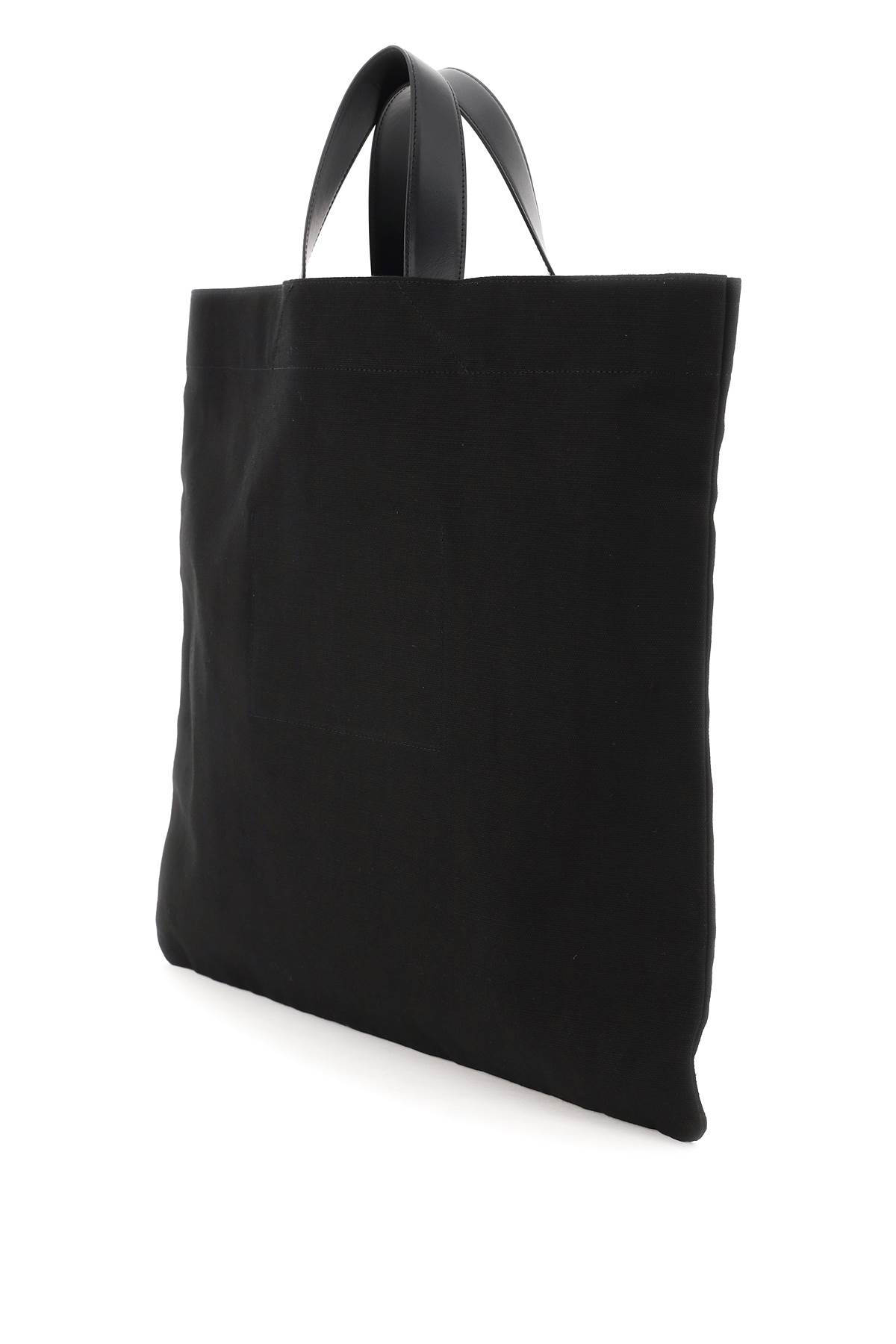 トートバッグ Jil Sander Black Canvas Shopping Bag Jil Sander Black Canvas Shopping Bag | italist