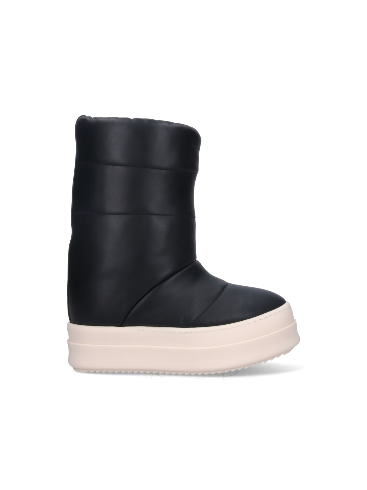 靴 Rick Owens rick owensGeth Puffer 42 Puffer leather boots in black - Rick Owens Kids | Mytheresa