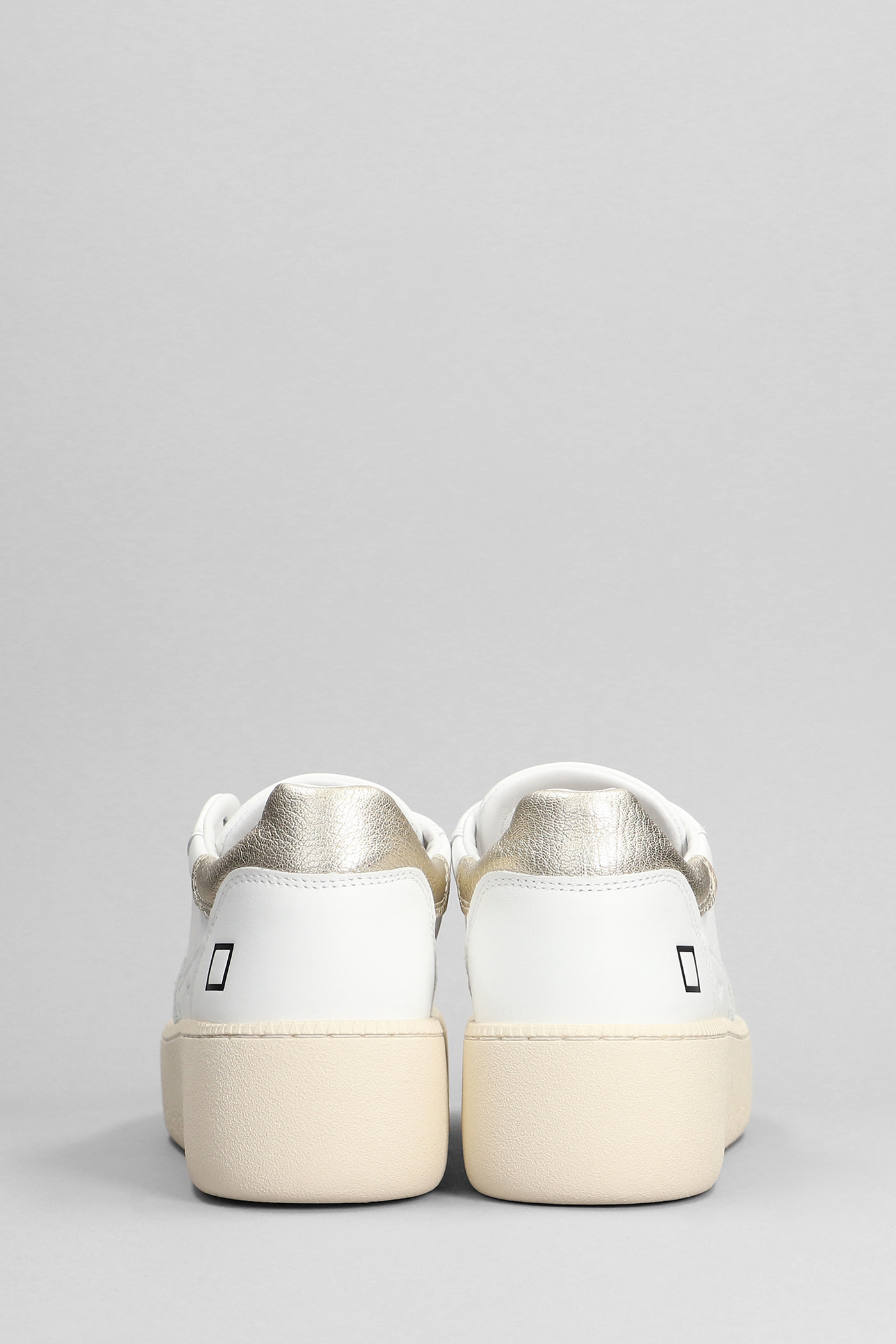 D.A.T.E. Step Sneakers In White Leather | italist