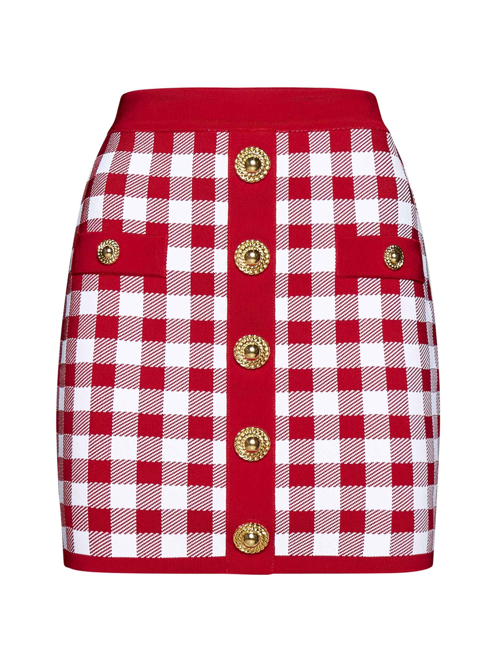 【関税&送料込み】Balmain Viscose Blend Miniskirt Balmain Viscose-blend Knit Miniskirt | italist