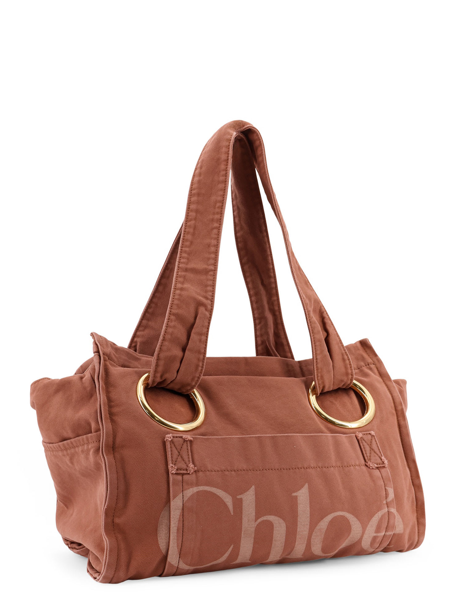 【関税&送料込】Chloe' Chloe Plage Washed Cotton Shoulder Ba Chloé Plage Washed Cotton Shoulder Bag | italist