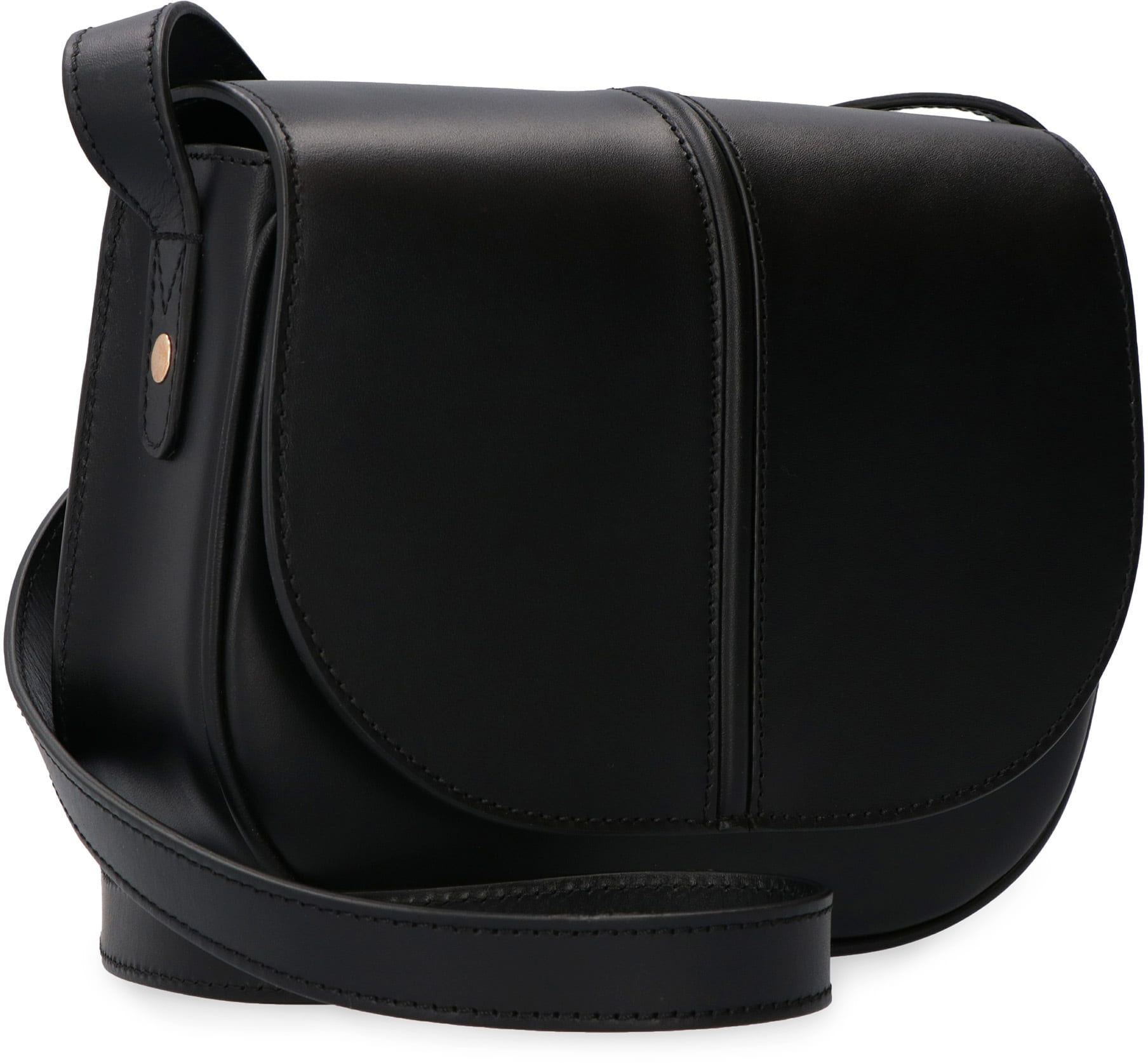 Betty Medium Leather Crossbody Bag in Black - A P C