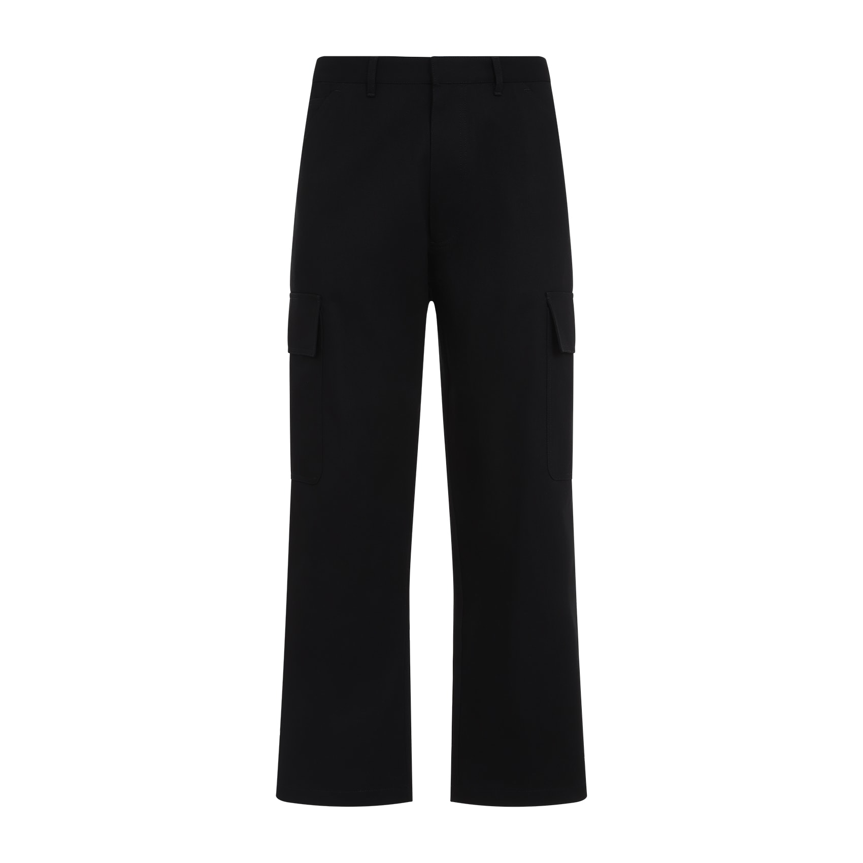 PRADA プラダ スラックス 38(S位) 4103725Y0240 Prada Logo Plaque Straight-leg Pants | italist