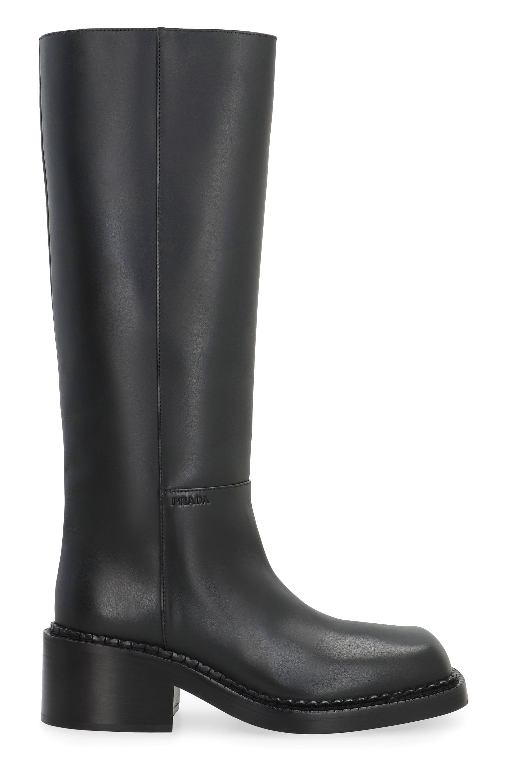 全国送料無料・イイ店 Leather Prada Boots italist | 靴