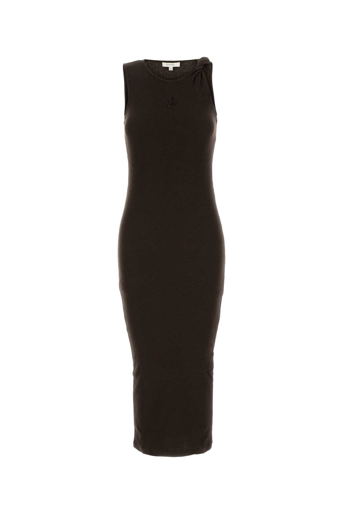ワンピース Jw Anderson Brown Stretch Cotton Dress J.W. Anderson Brown Stretch Cotton Dress | italist