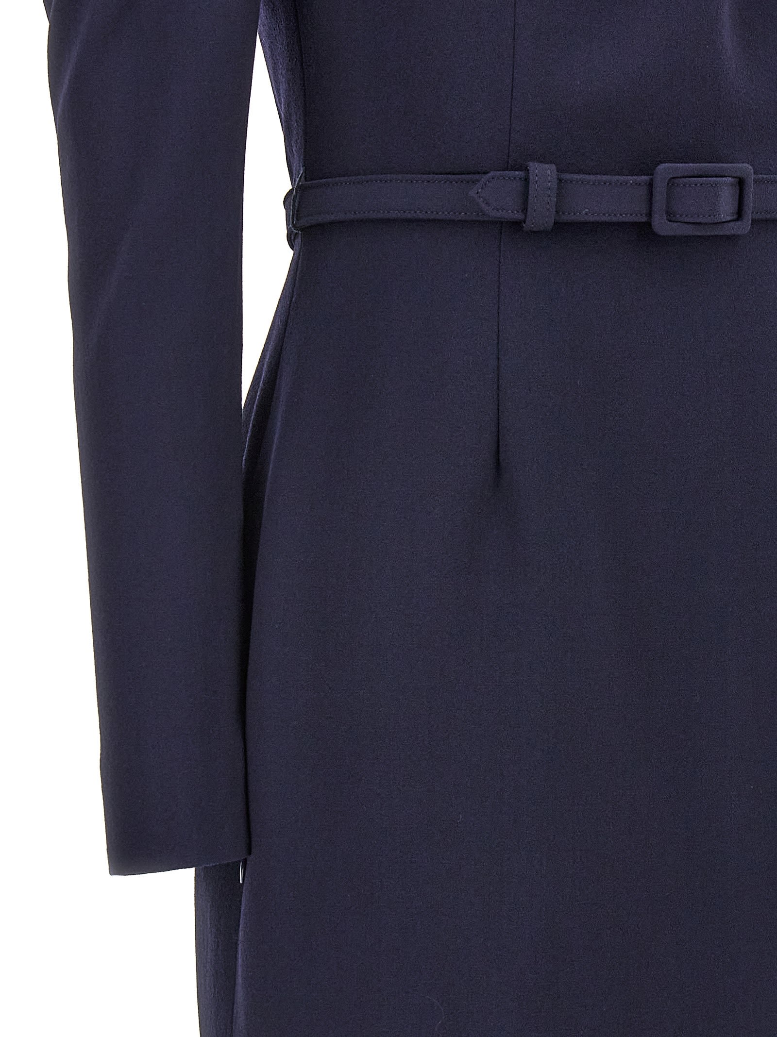 Alessandra Rich Belt Crepe Dress | italist