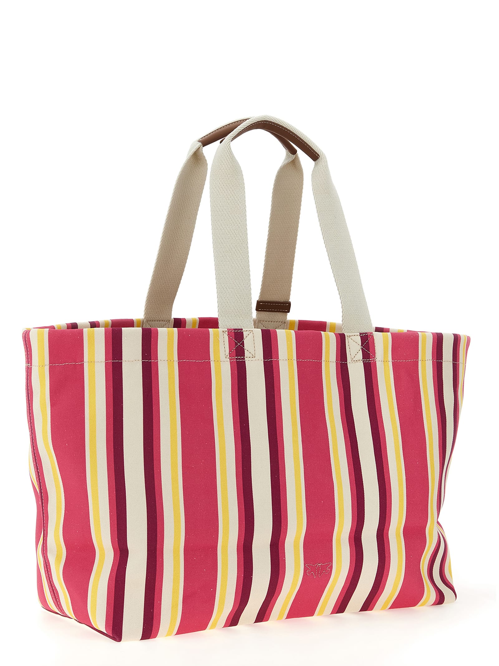 トートバッグ PINKO Maxi stripes shopping bag Multicolor Pinko Maxi Stripes Shopping Bag | italist
